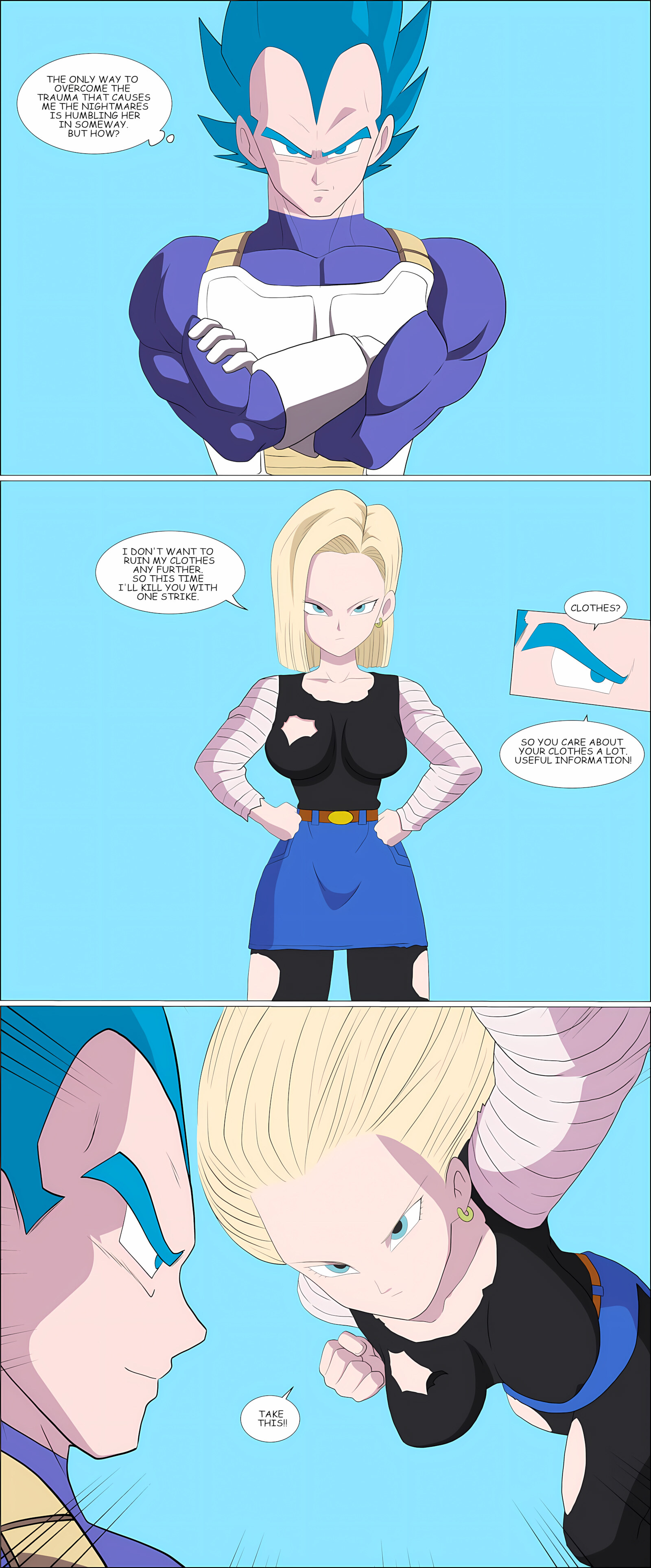 Vegeta VS Android 18 [Zetarok], Vegeta VS Android 18, page 9 of 35