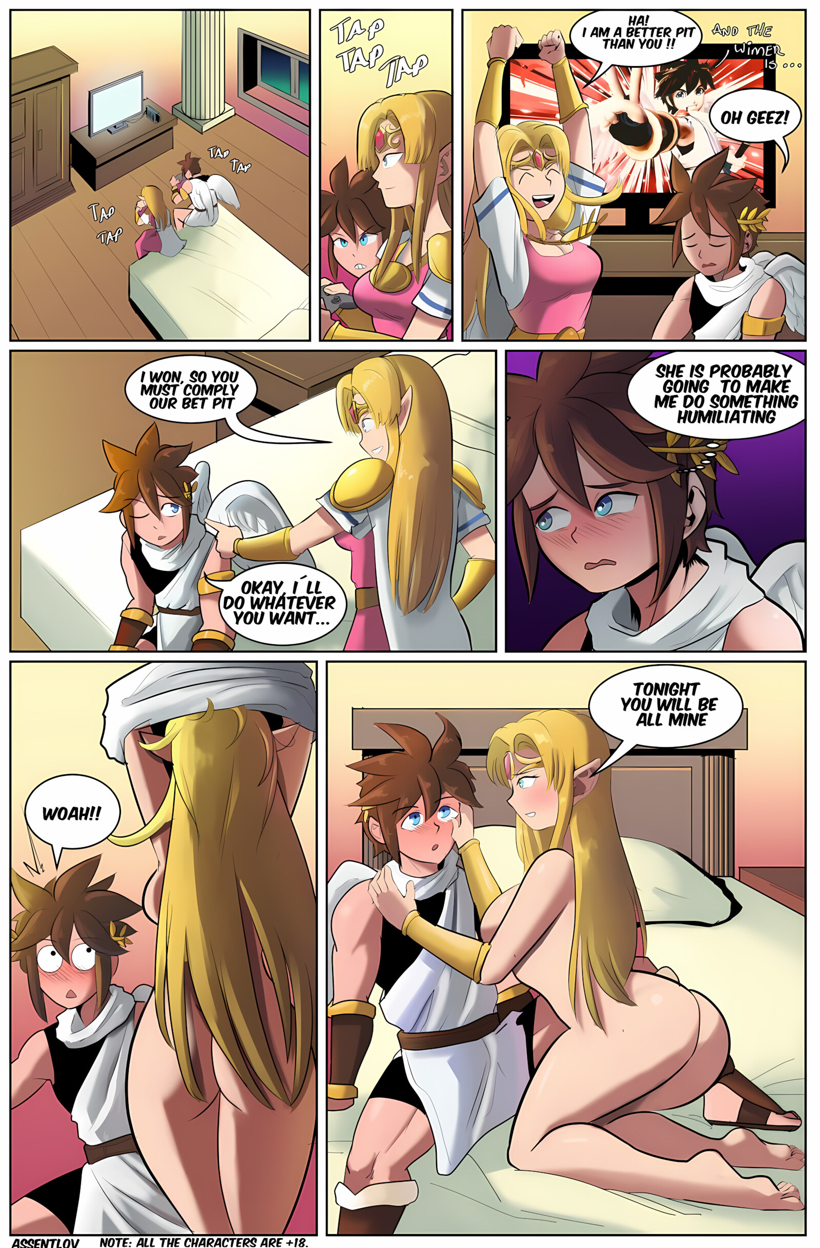 Zelda and Pit [Assentlov], Zelda and Pit, page 1 of 10