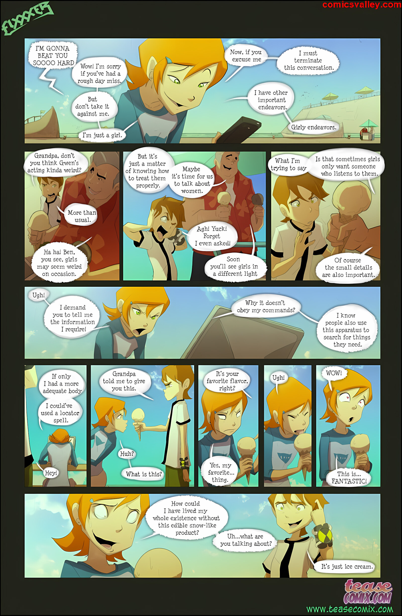 Ben 10 -The Witch With No Name [Tease Comix], Ben 10 -The Witch With No Name, page 7 of 57