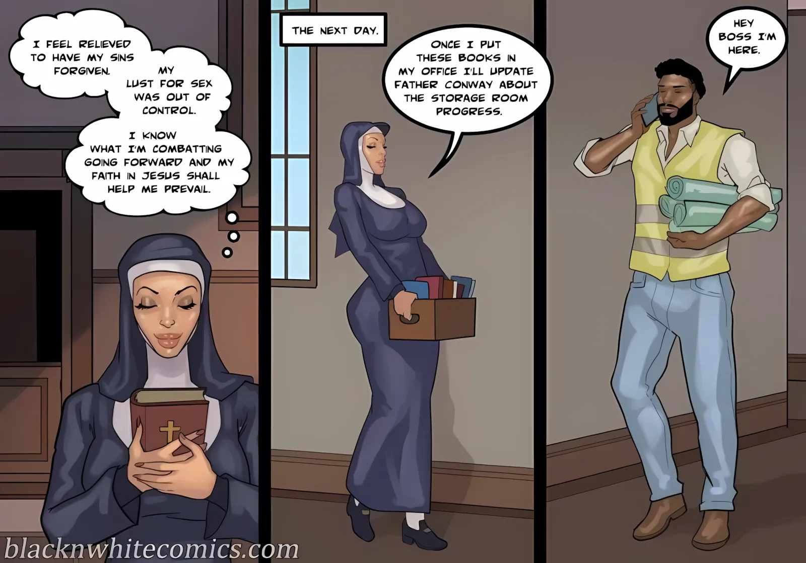Black Devotion [BlackNWhiteComics], 1 . Black Devotion - Chapter 1, page 109 of 128