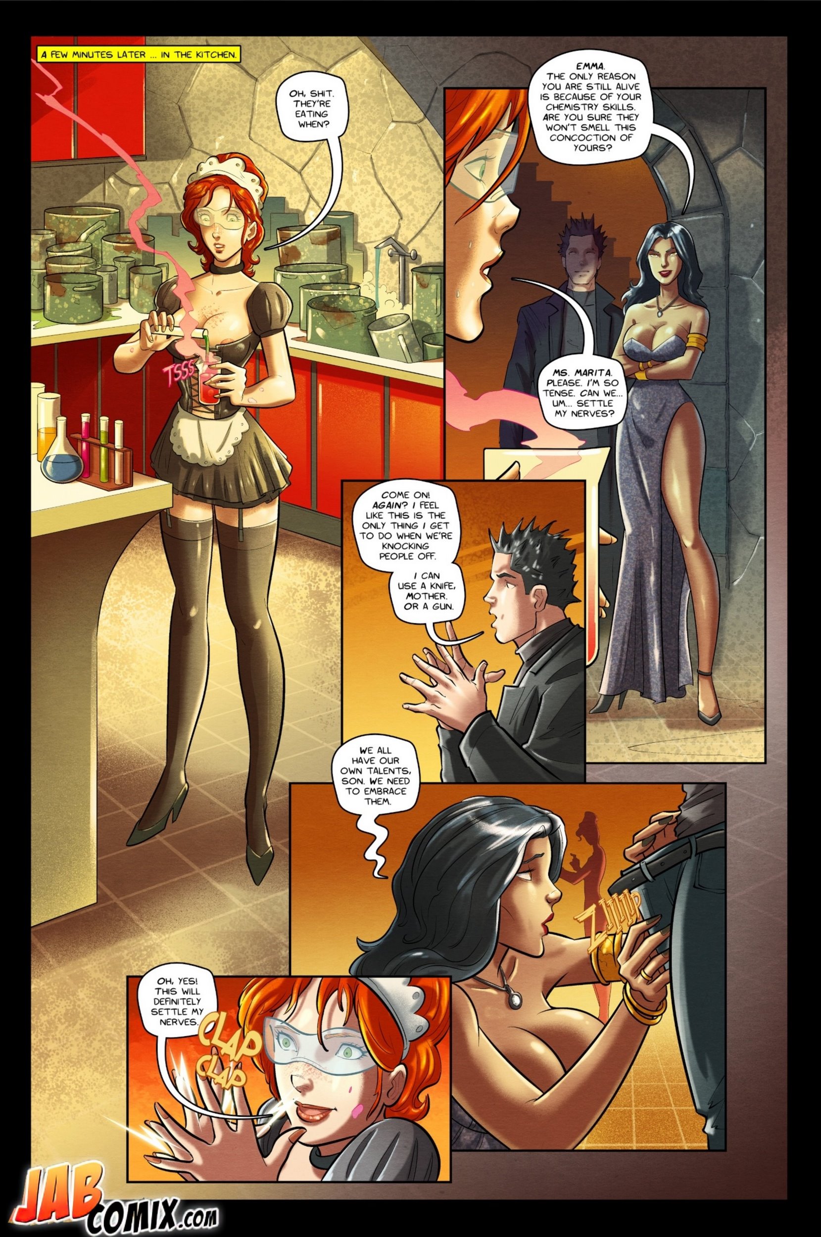 Curse Of The Black Mantis [JabComix], Curse Of The Black Mantis 1, page 6 of 22