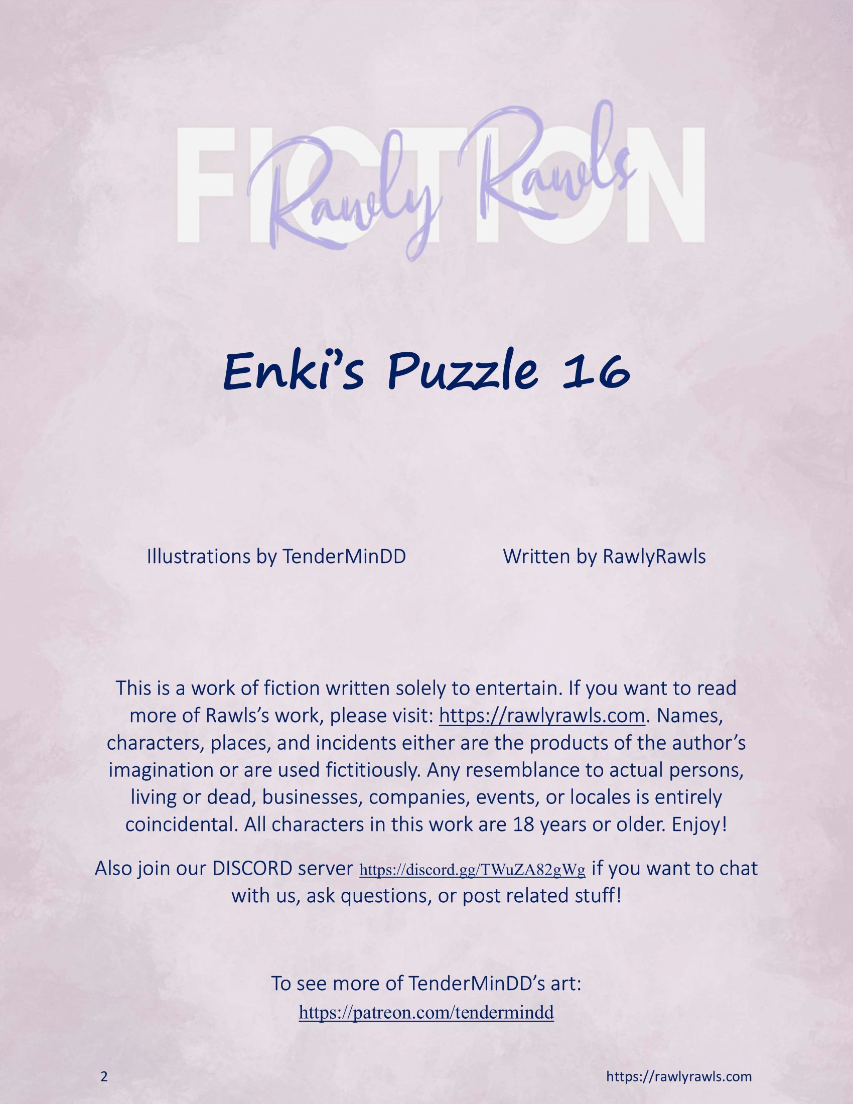 Enki’s Puzzle 11-20 [TenderMindd], Enki Puzzle 16, page 2 of 15