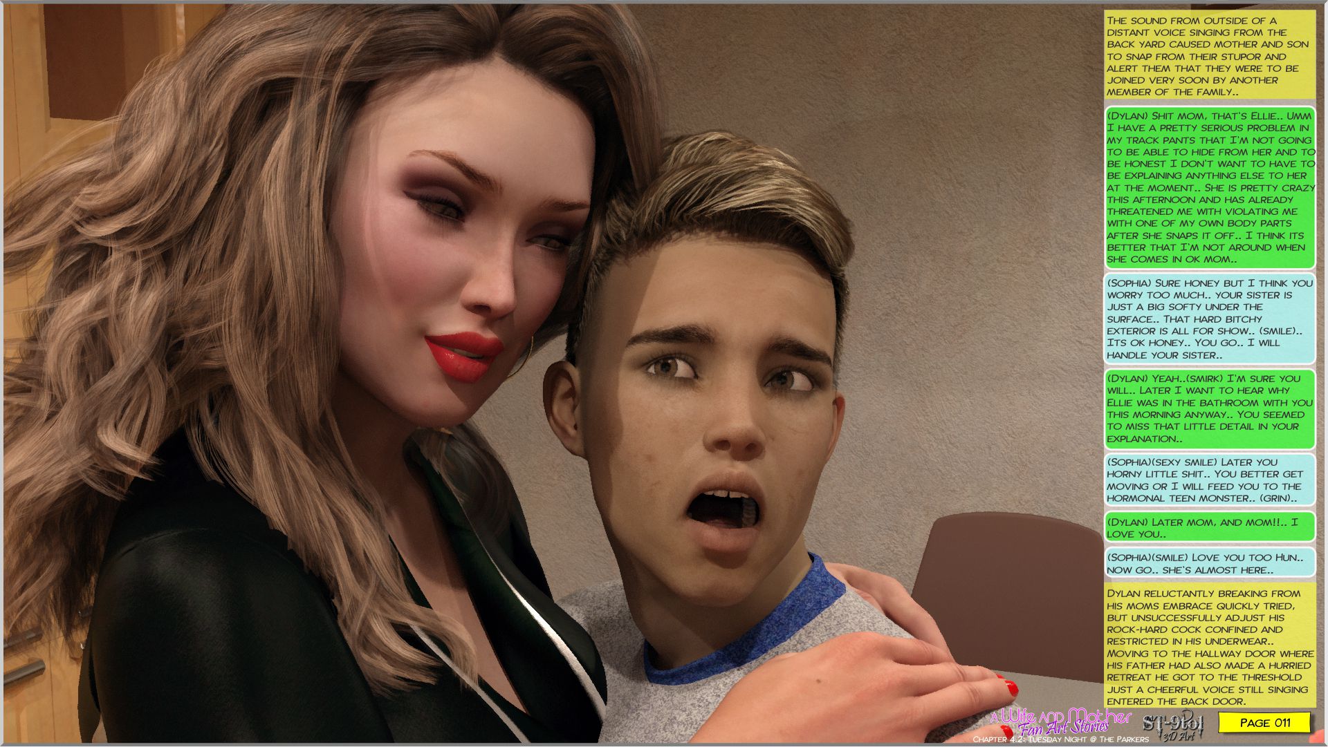 Fan Art Stories [ST-9Pol], Tuesday Night at the Parkers, page 11 of 83