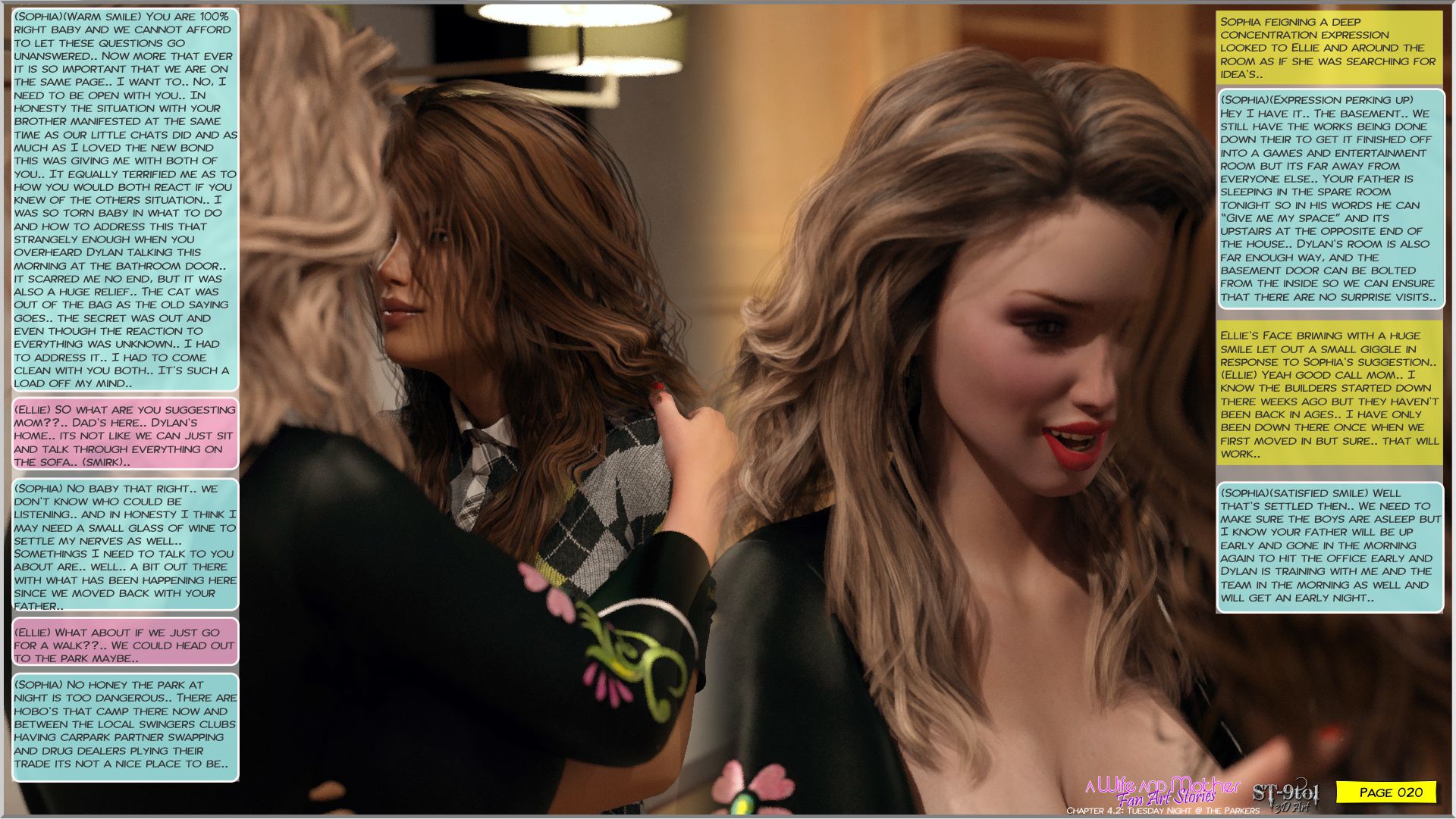 Fan Art Stories [ST-9Pol], Tuesday Night at the Parkers, page 20 of 83