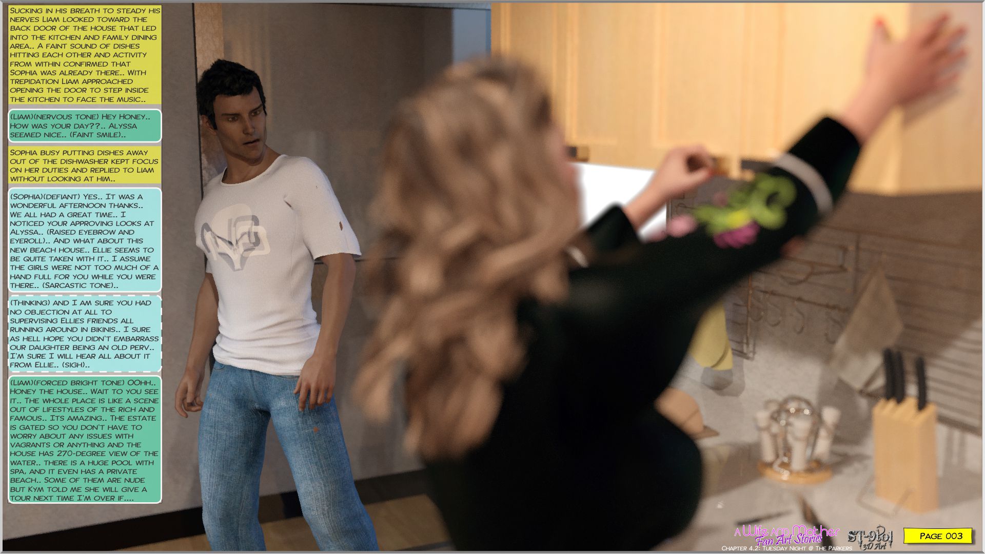 Fan Art Stories [ST-9Pol], Tuesday Night at the Parkers, page 3 of 83