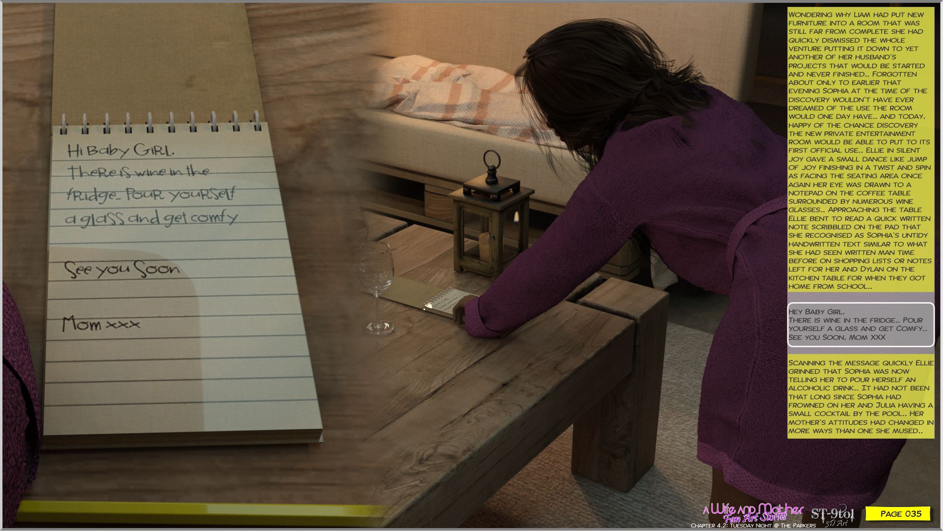 Fan Art Stories [ST-9Pol], Tuesday Night at the Parkers, page 35 of 83