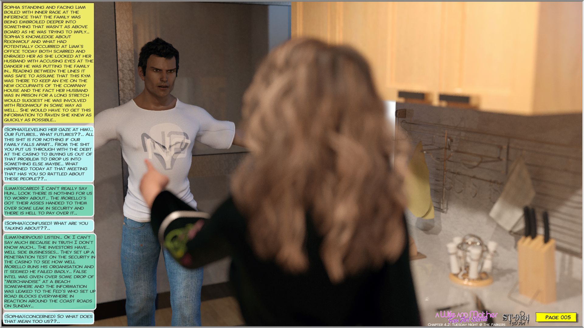 Fan Art Stories [ST-9Pol], Tuesday Night at the Parkers, page 5 of 83