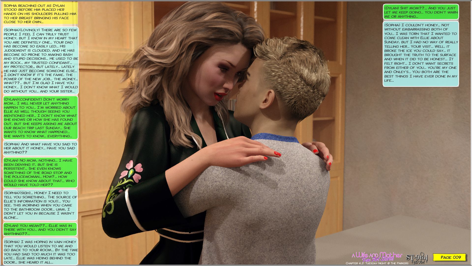 Fan Art Stories [ST-9Pol], Tuesday Night at the Parkers, page 9 of 83