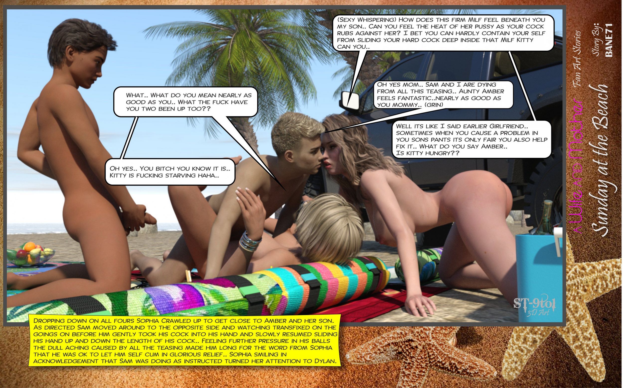 Fan Art Stories [ST-9Pol], Sunday On The Beach, page 101 of 199