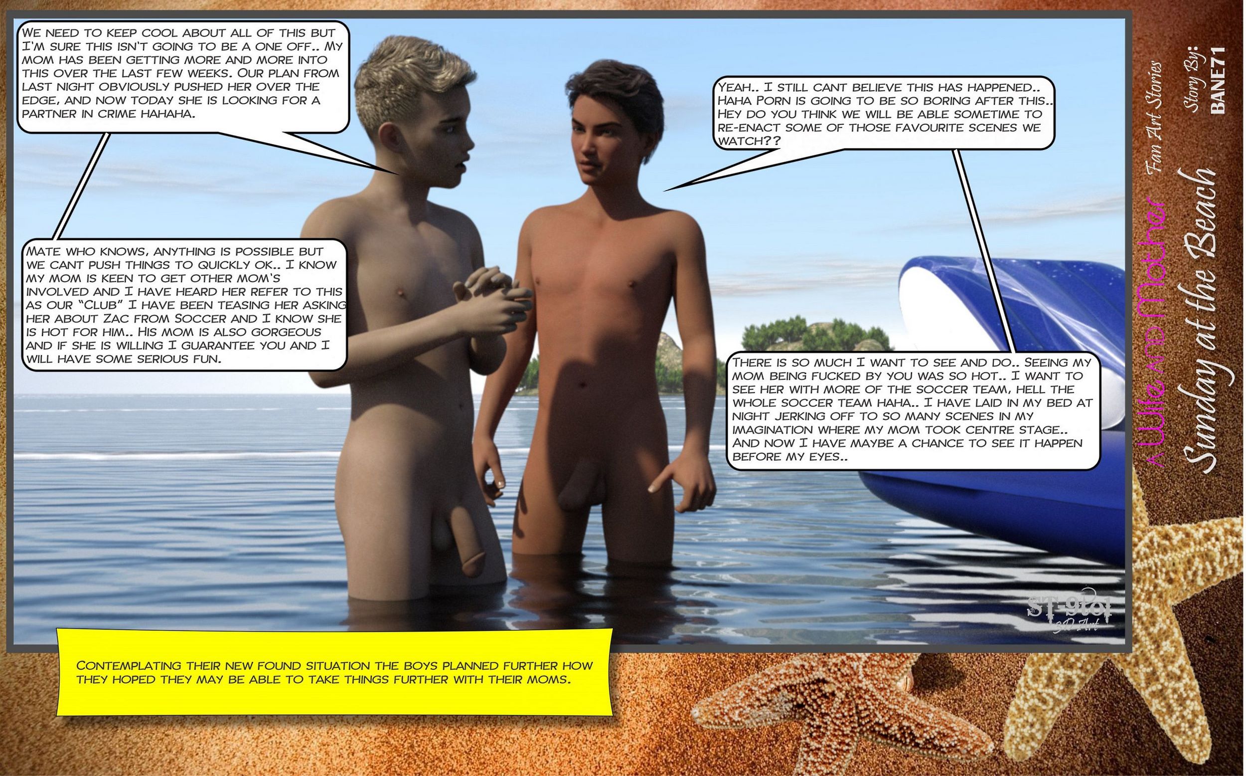 Fan Art Stories [ST-9Pol], Sunday On The Beach, page 125 of 199