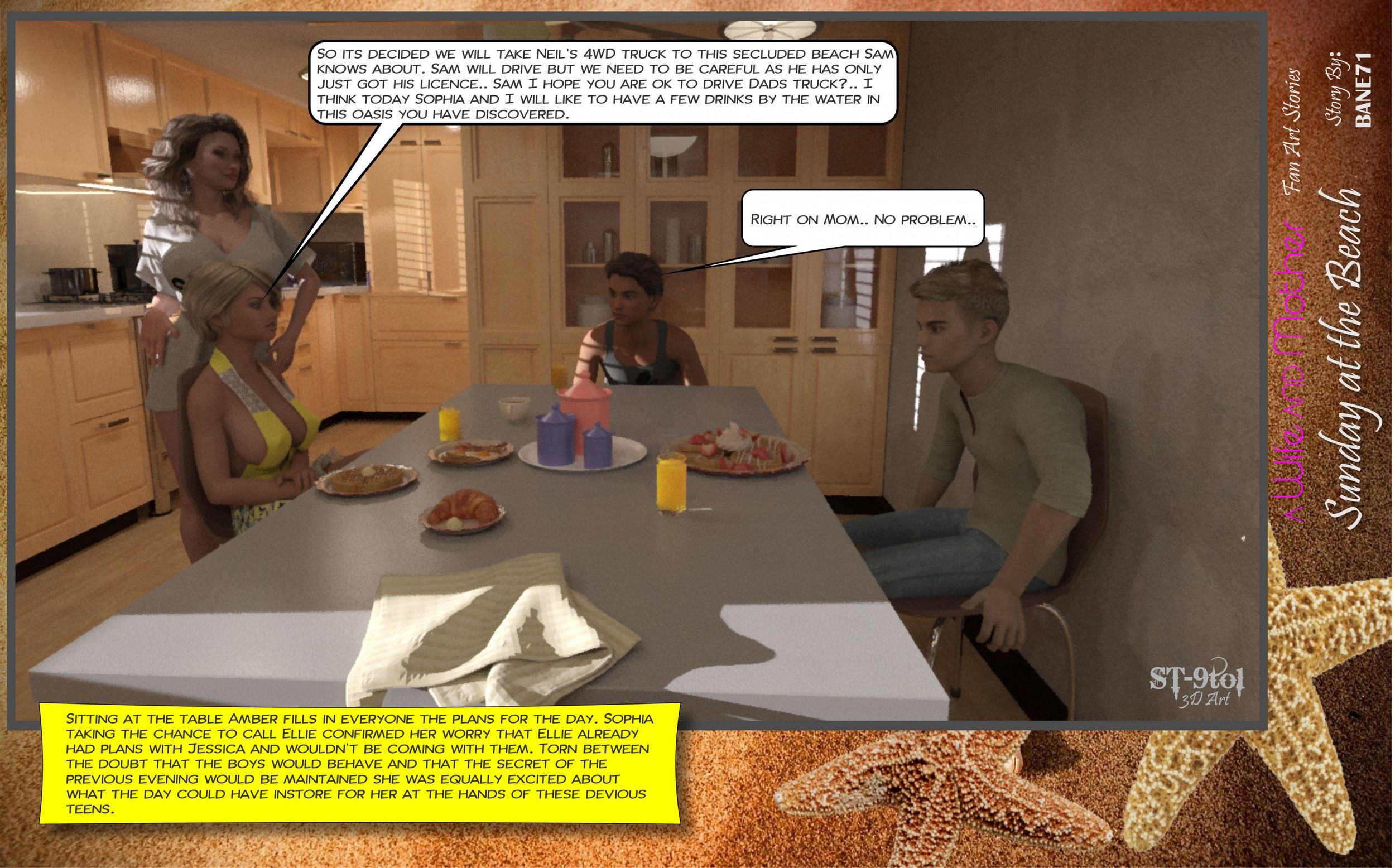 Fan Art Stories [ST-9Pol], Sunday On The Beach, page 15 of 199