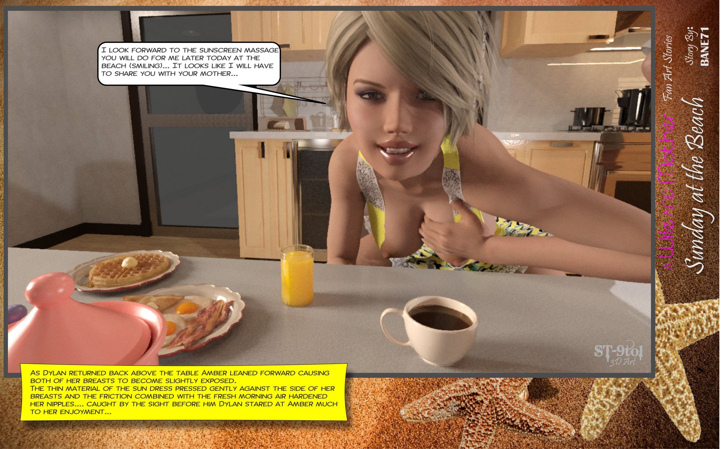 Fan Art Stories [ST-9Pol], Sunday On The Beach, page 19 of 199