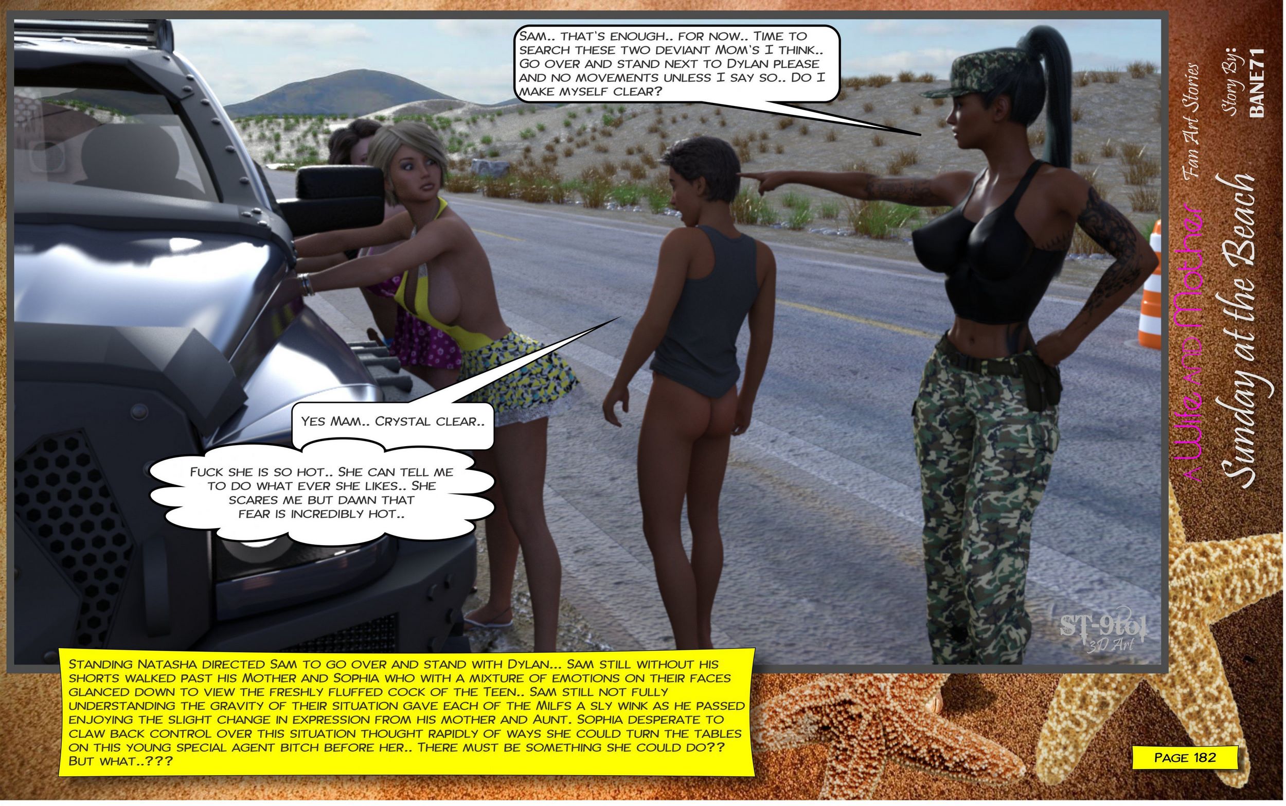 Fan Art Stories [ST-9Pol], Sunday On The Beach, page 181 of 199