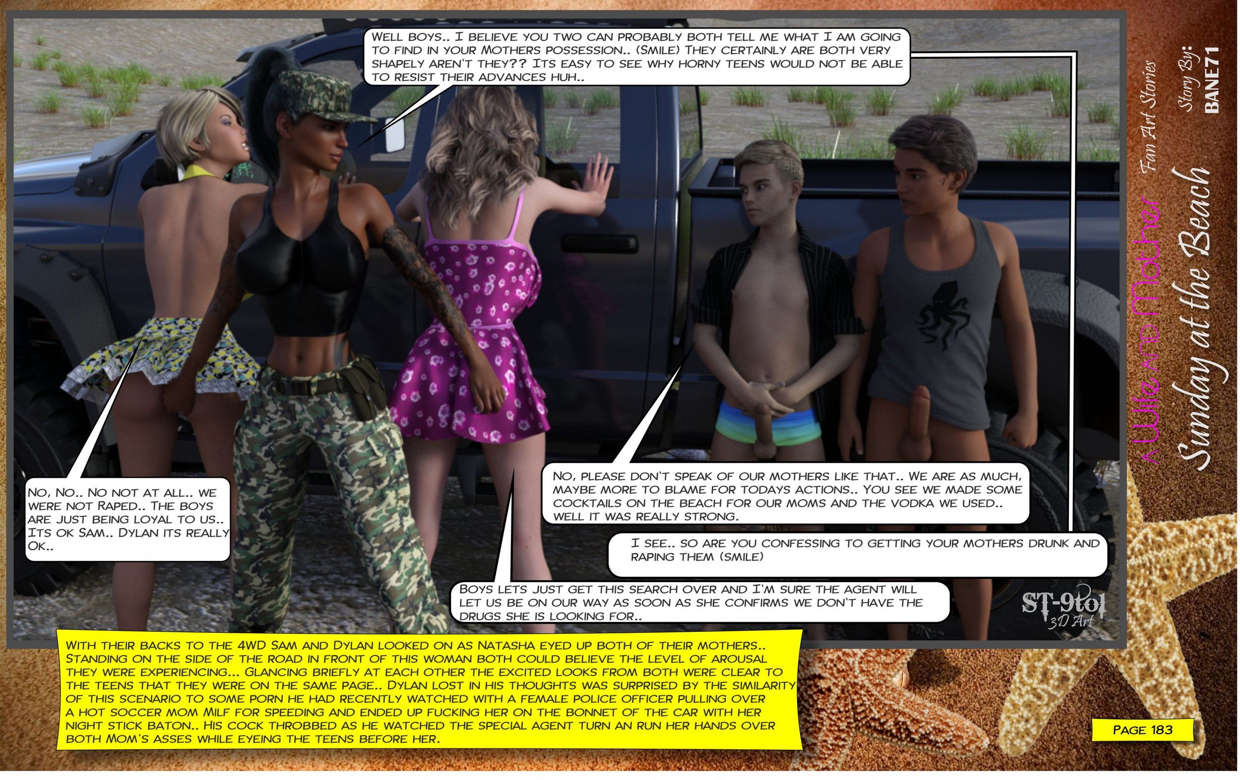 Fan Art Stories [ST-9Pol], Sunday On The Beach, page 182 of 199