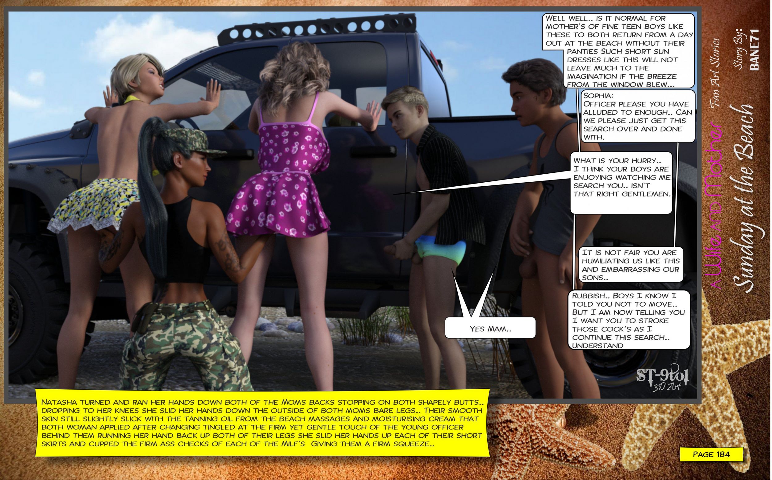 Fan Art Stories [ST-9Pol], Sunday On The Beach, page 183 of 199
