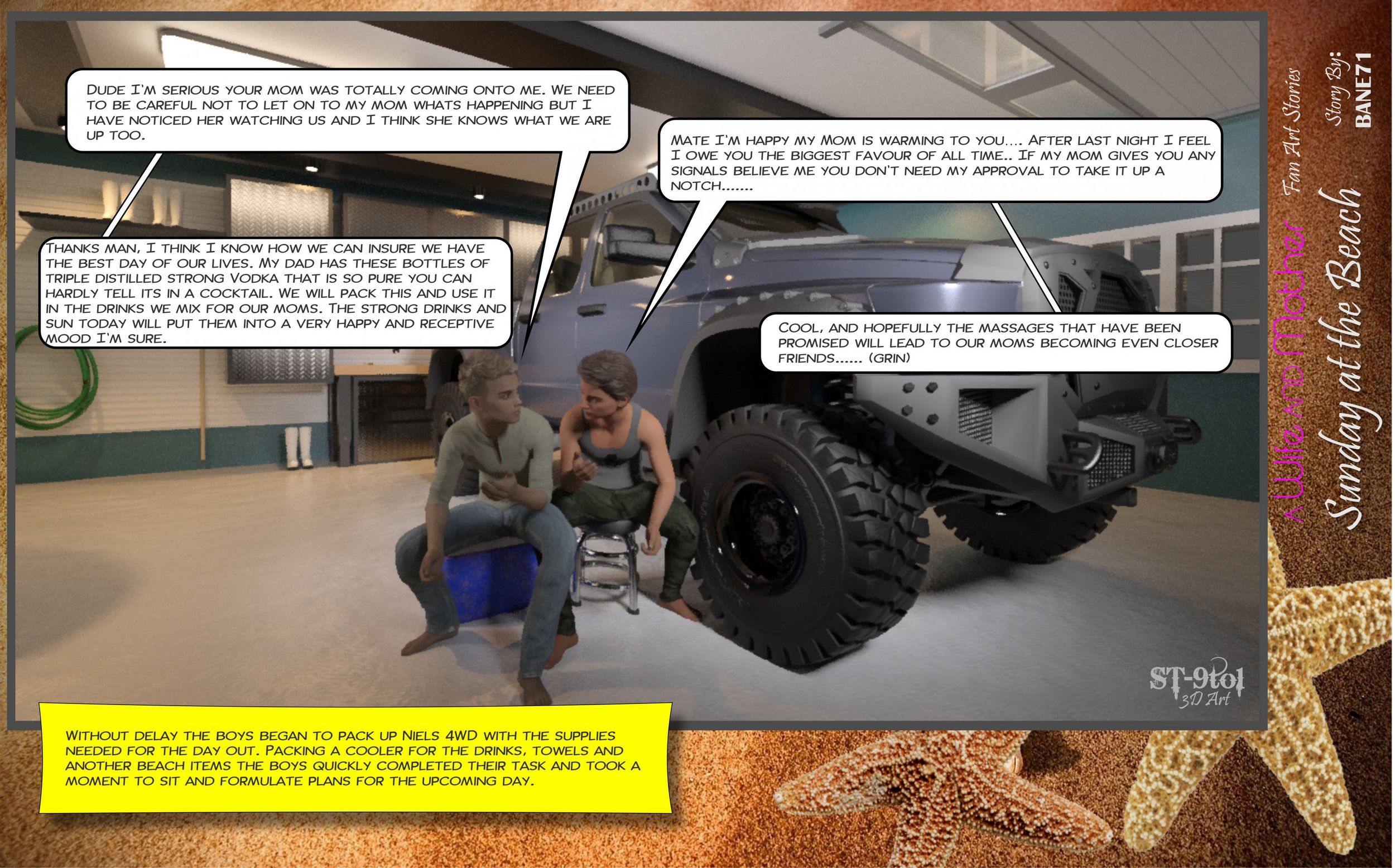 Fan Art Stories [ST-9Pol], Sunday On The Beach, page 22 of 199