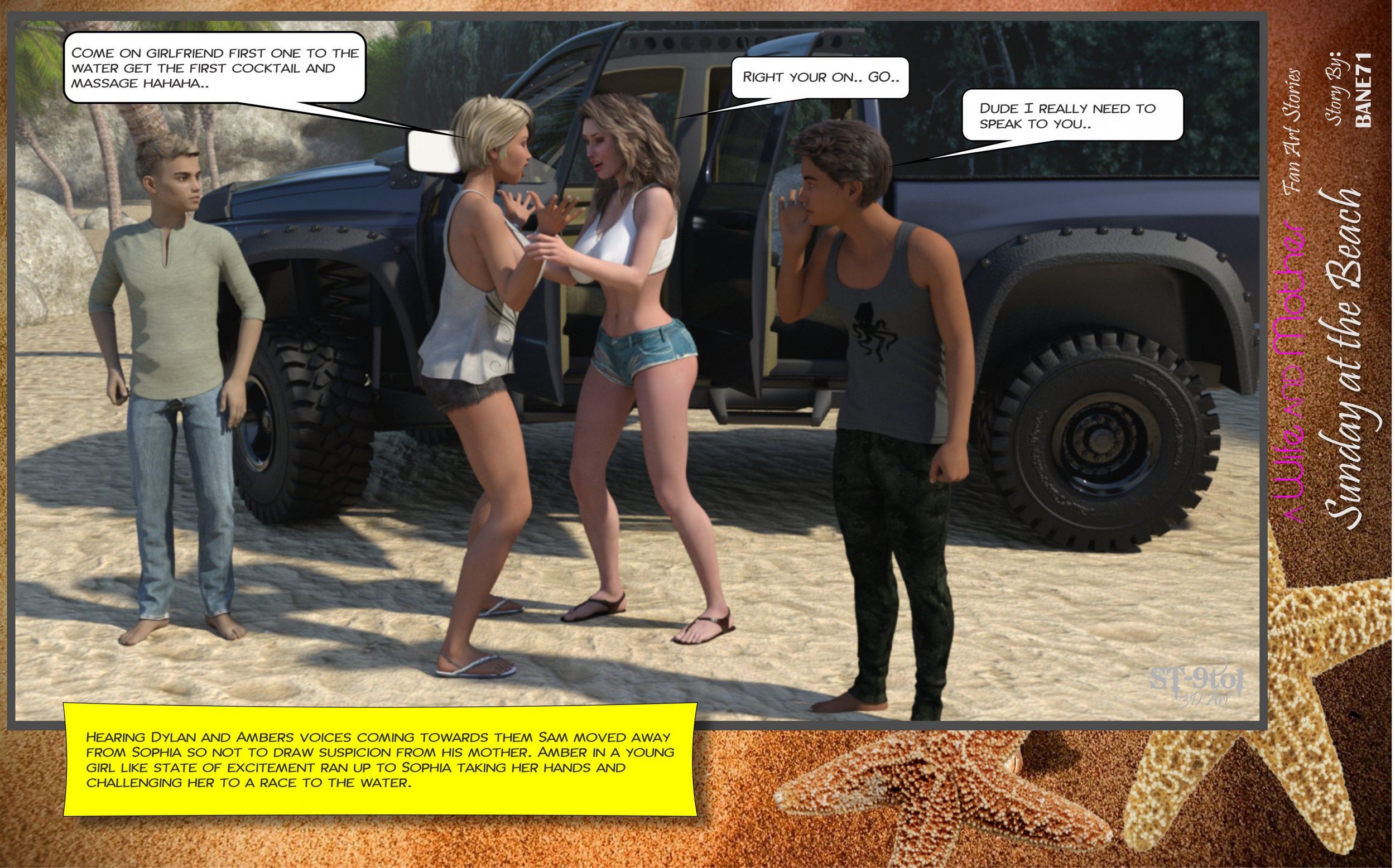 Fan Art Stories [ST-9Pol], Sunday On The Beach, page 31 of 199
