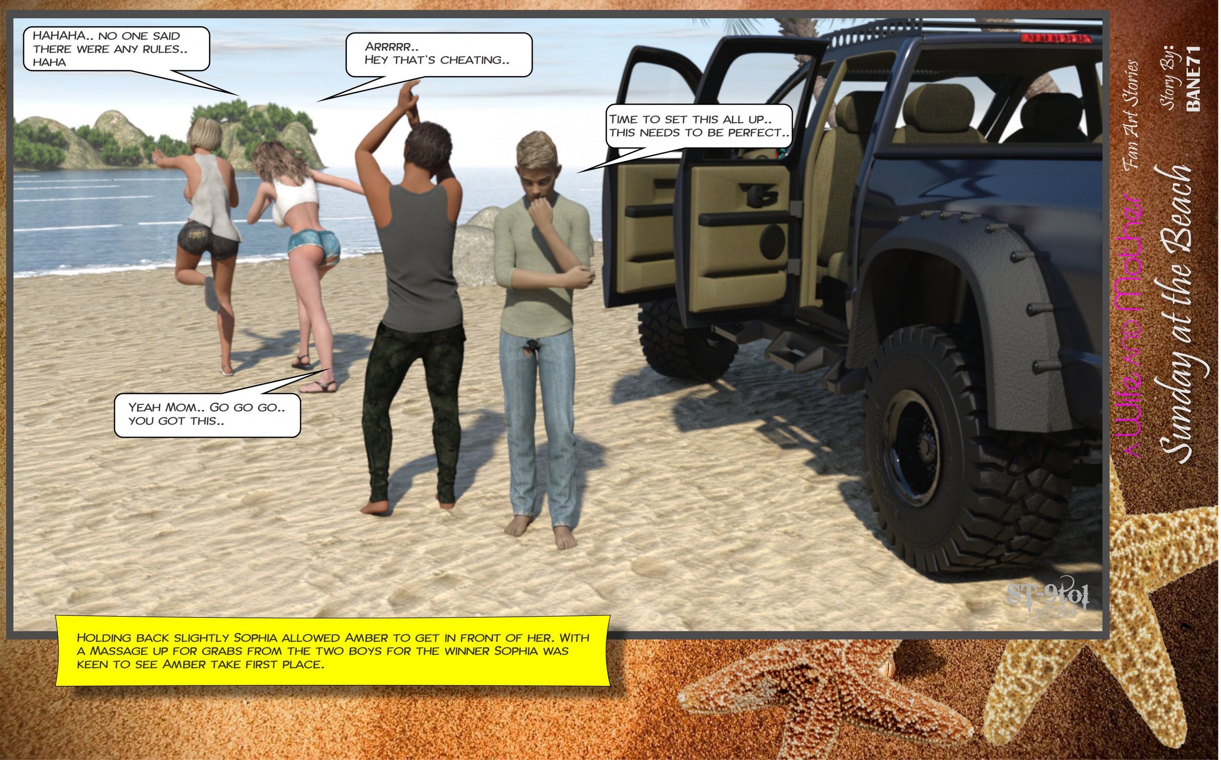 Fan Art Stories [ST-9Pol], Sunday On The Beach, page 33 of 199