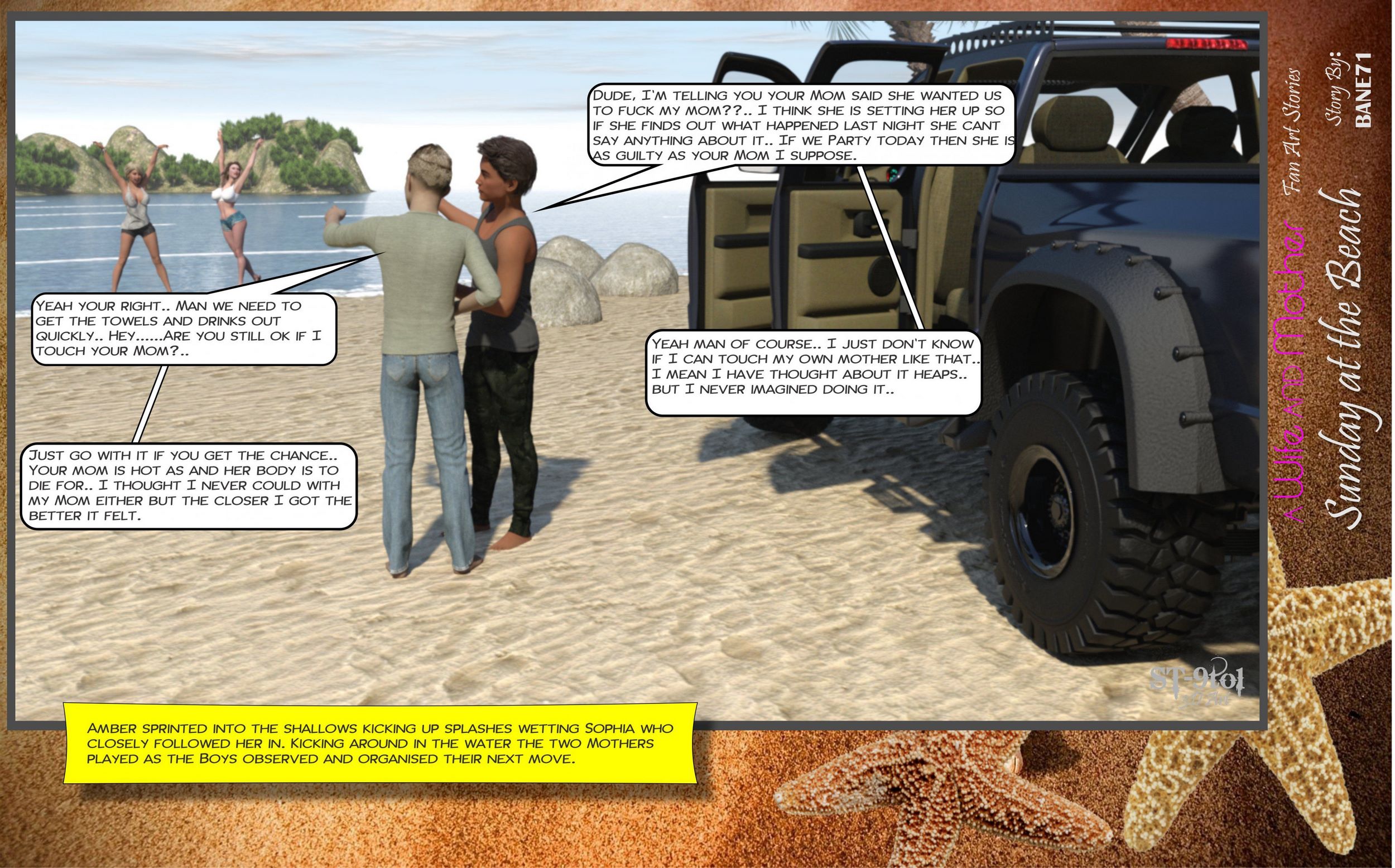 Fan Art Stories [ST-9Pol], Sunday On The Beach, page 34 of 199