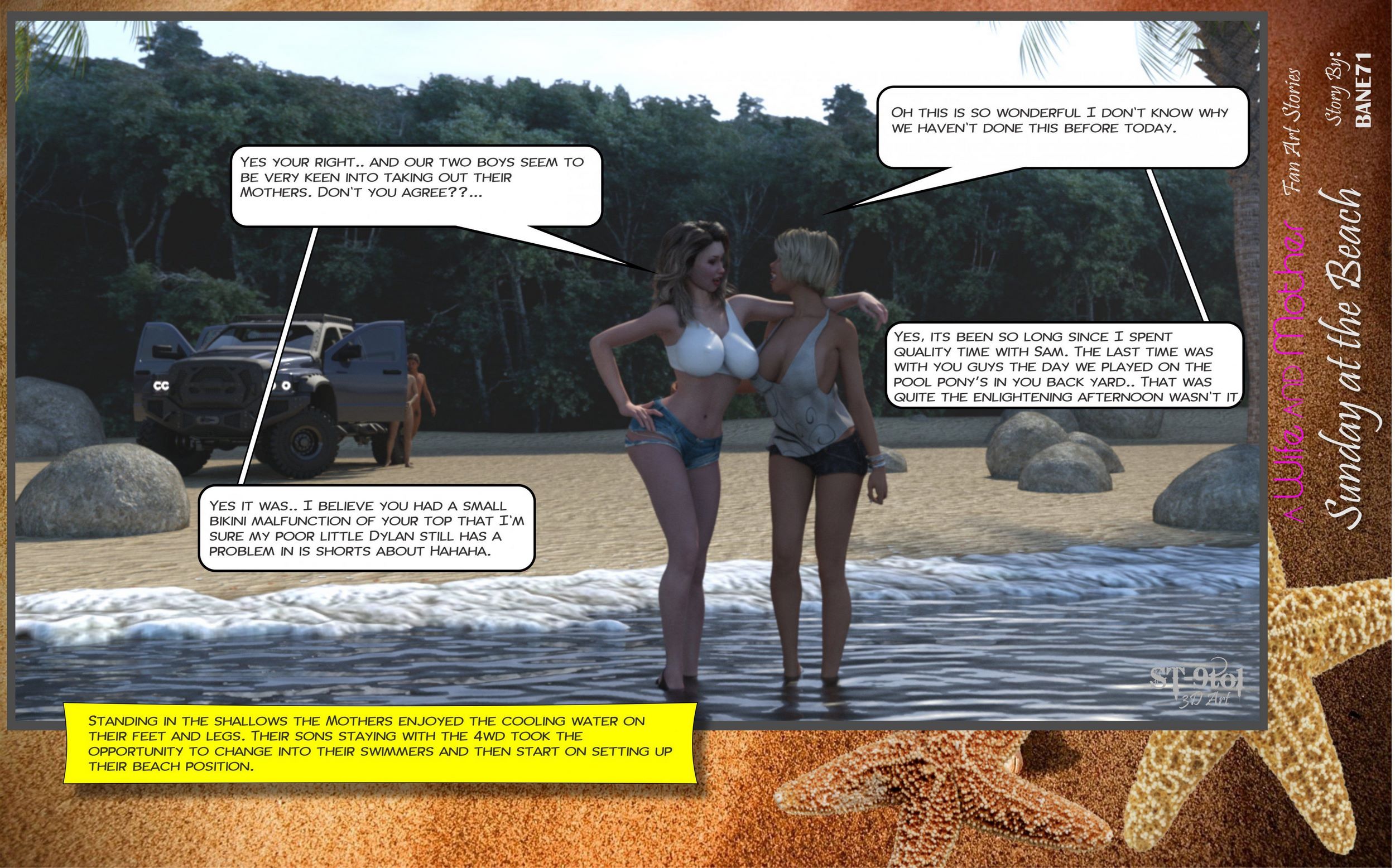 Fan Art Stories [ST-9Pol], Sunday On The Beach, page 35 of 199