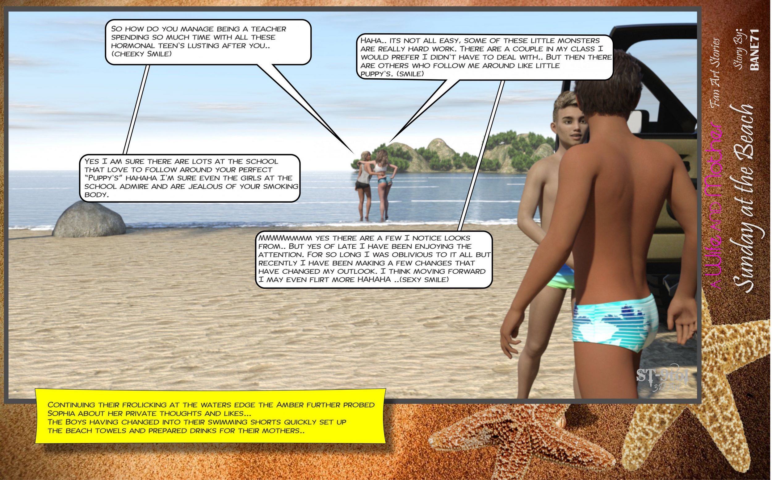 Fan Art Stories [ST-9Pol], Sunday On The Beach, page 37 of 199