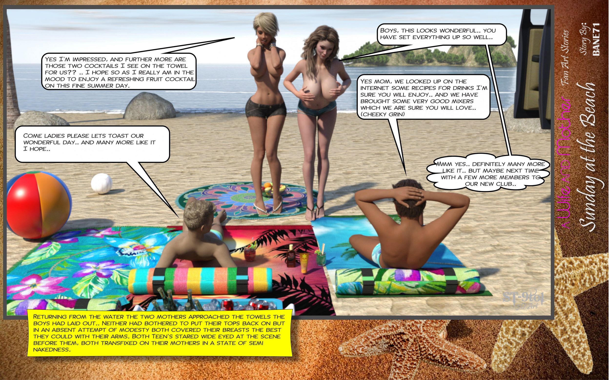 Fan Art Stories [ST-9Pol], Sunday On The Beach, page 41 of 199