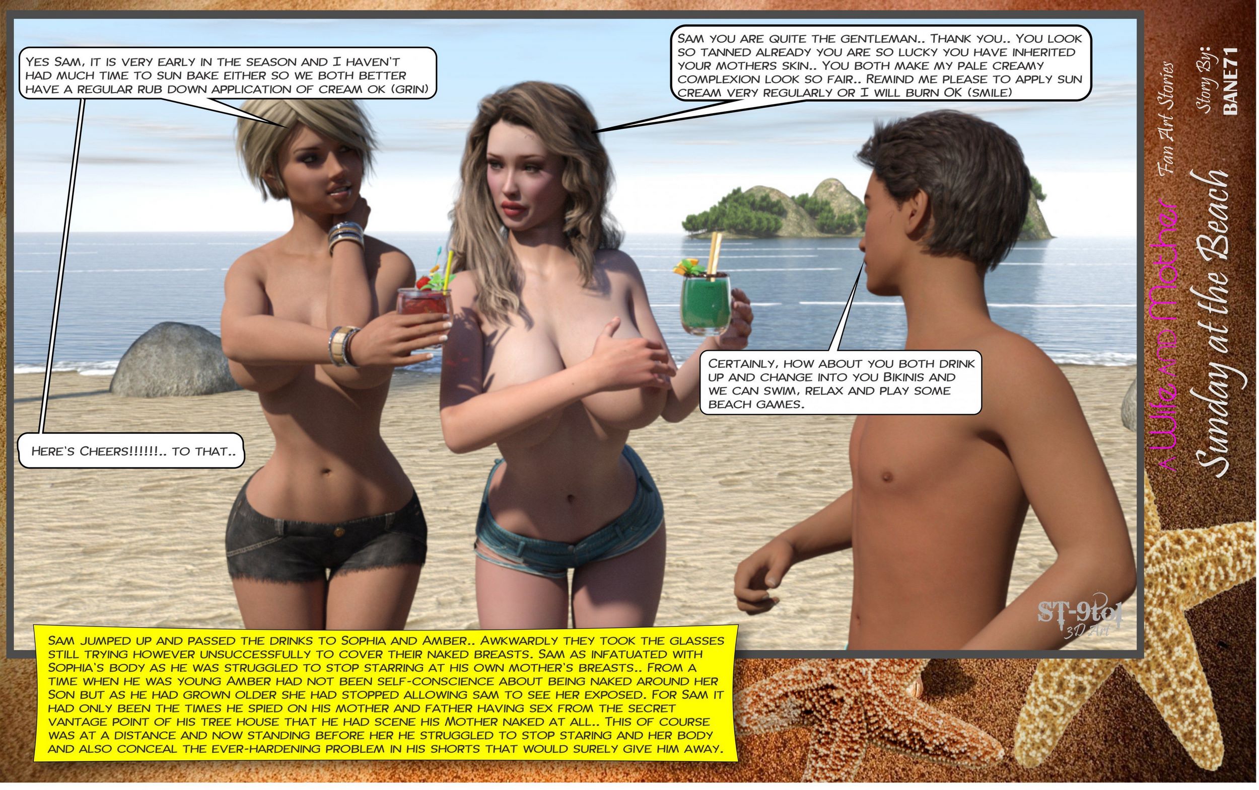 Fan Art Stories [ST-9Pol], Sunday On The Beach, page 42 of 199
