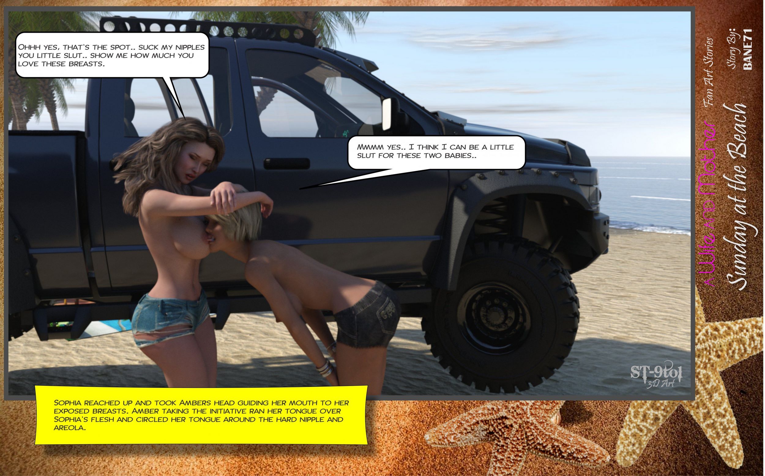 Fan Art Stories [ST-9Pol], Sunday On The Beach, page 44 of 199
