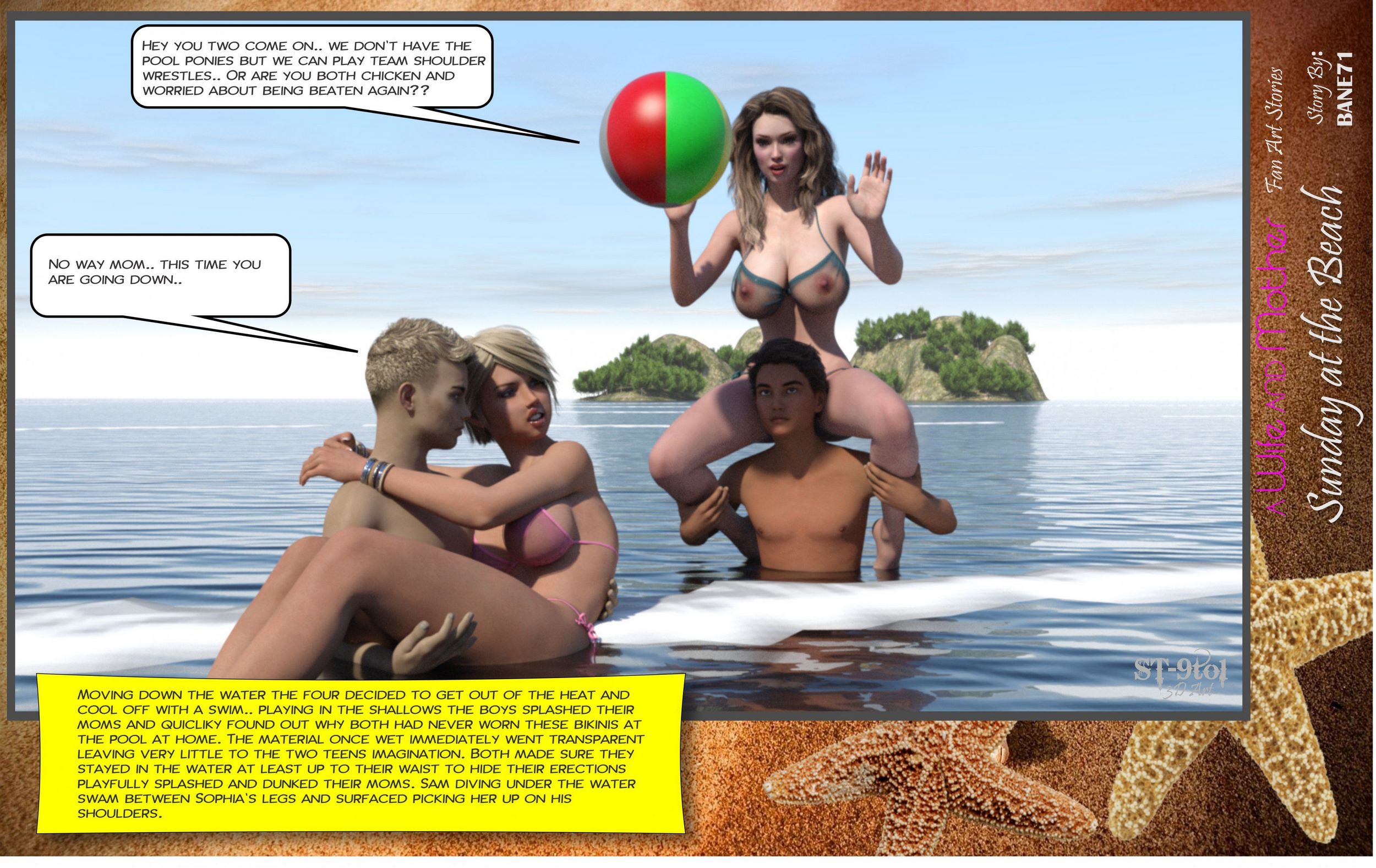 Fan Art Stories [ST-9Pol], Sunday On The Beach, page 51 of 199