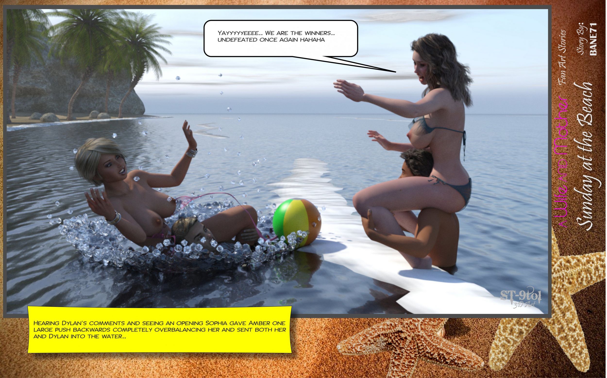 Fan Art Stories [ST-9Pol], Sunday On The Beach, page 55 of 199