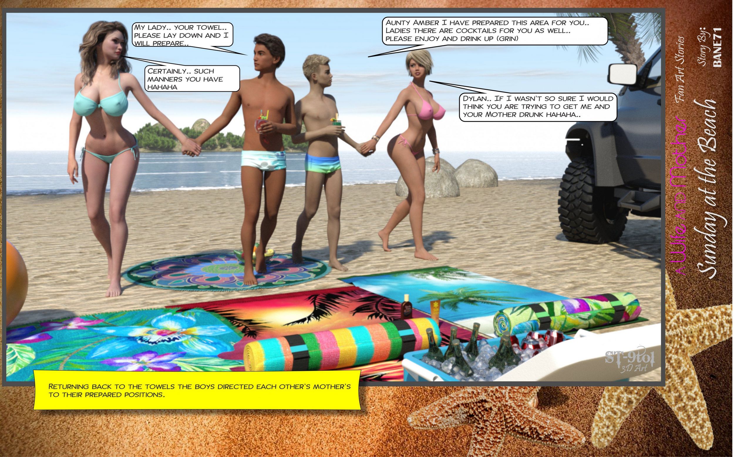 Fan Art Stories [ST-9Pol], Sunday On The Beach, page 62 of 199