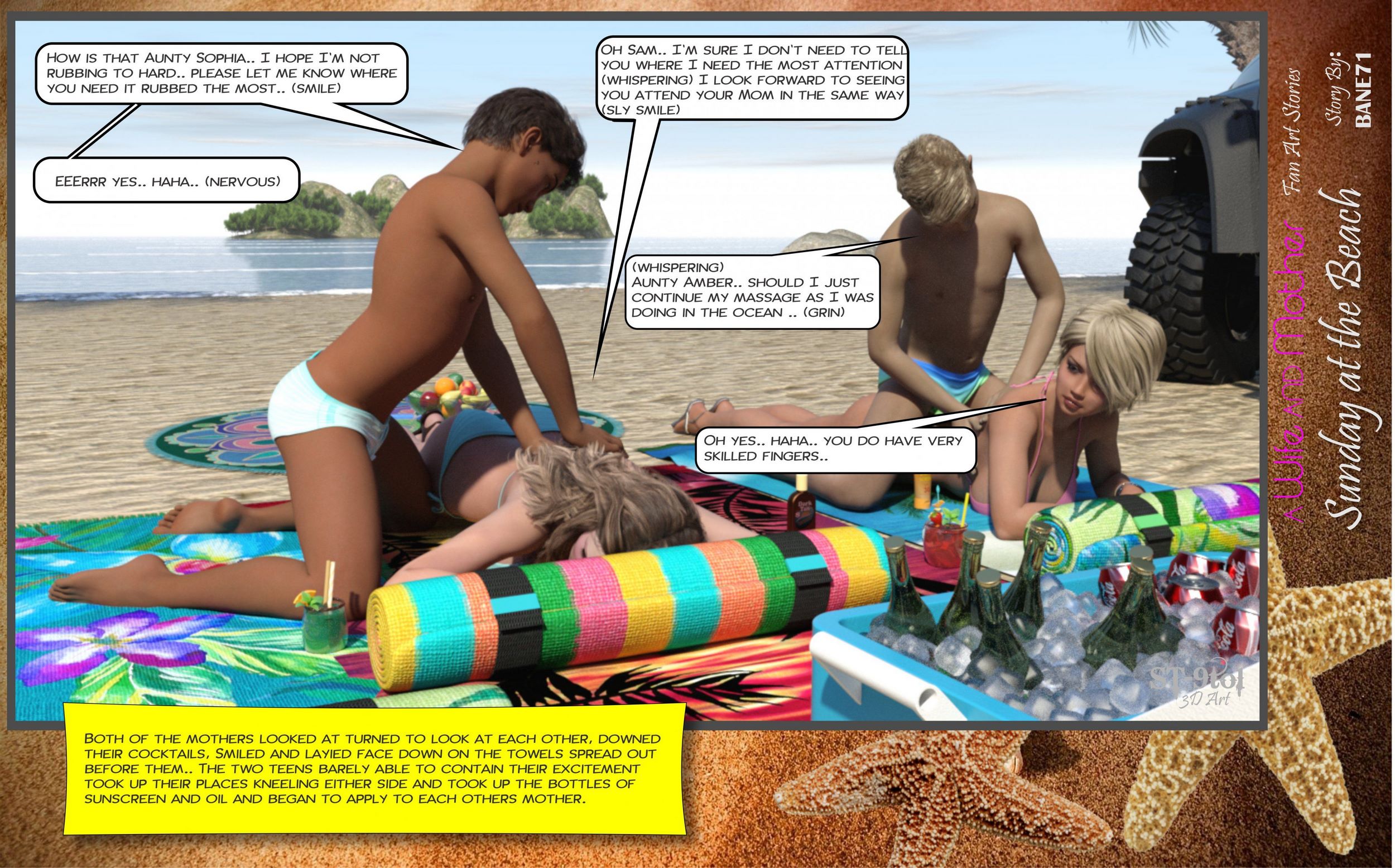 Fan Art Stories [ST-9Pol], Sunday On The Beach, page 63 of 199