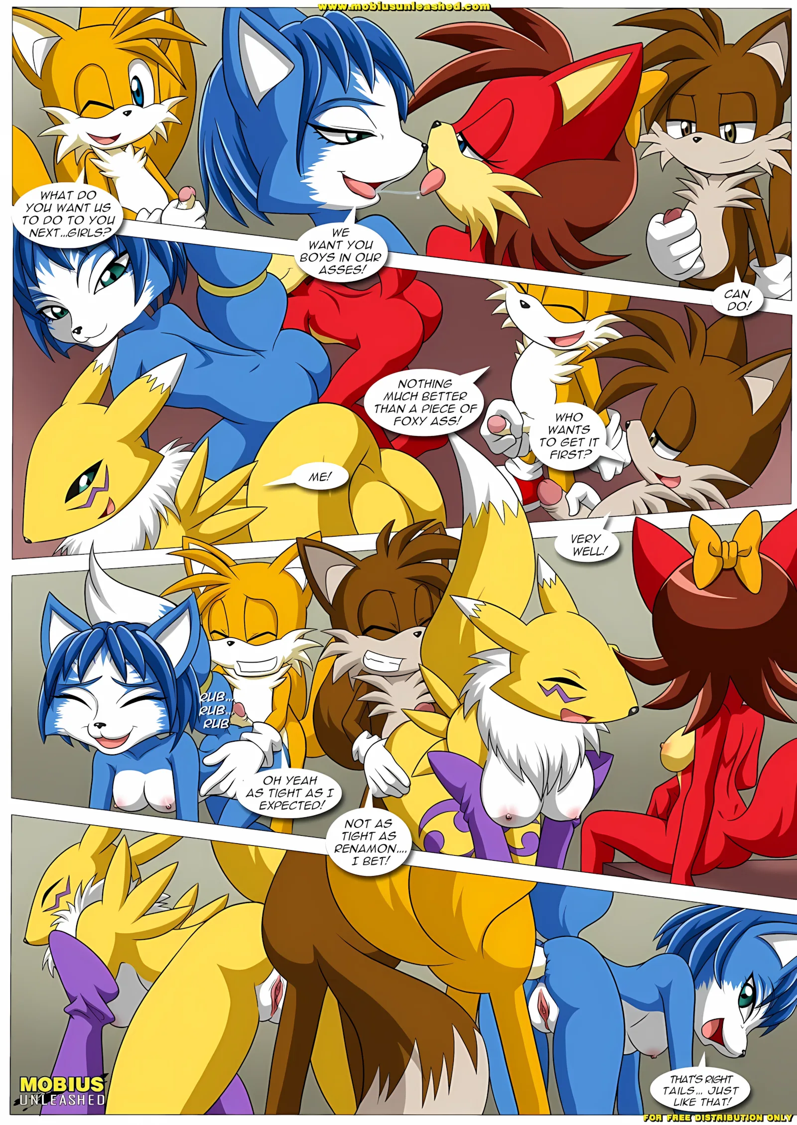 FoXXXes (Star Fox , Sonic the Hedgehog) [Palcomix], 2 . FoXXXes - Chapter 2 (Star Fox , Sonic the Hedgehog) [Palcomix], page 6 of 11