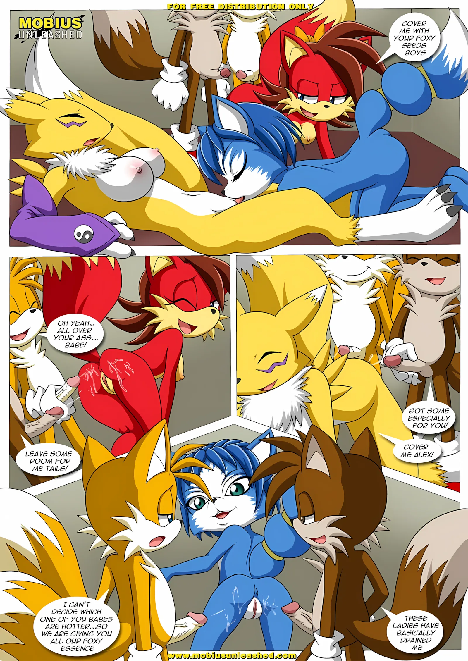 FoXXXes (Star Fox , Sonic the Hedgehog) [Palcomix], 2 . FoXXXes - Chapter 2 (Star Fox , Sonic the Hedgehog) [Palcomix], page 9 of 11