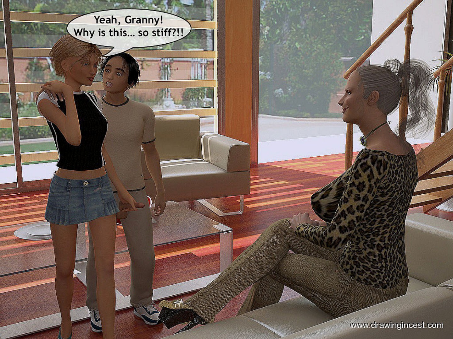 Grandma’s lesson of fucking [Drawingincest], Grandma's lesson of fucking, page 4 of 30