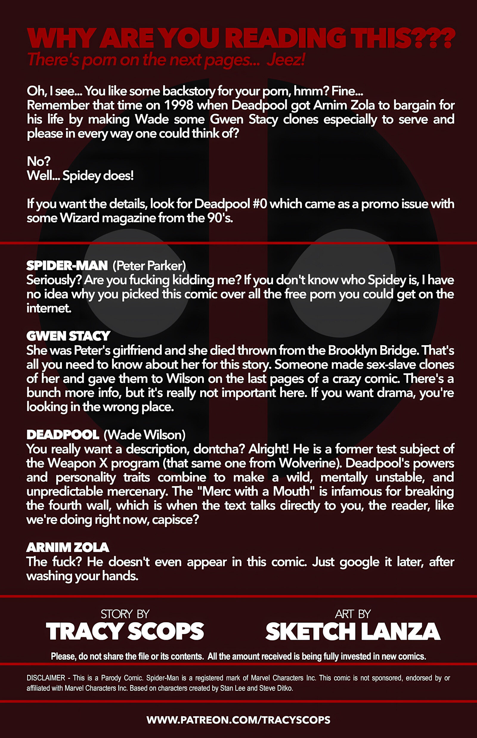 Gwen Stacys Are The Sole Property Of Deadpool [Tracy Scops], Gwen Stacys Are The Sole Property Of Deadpool, page 2 of 12