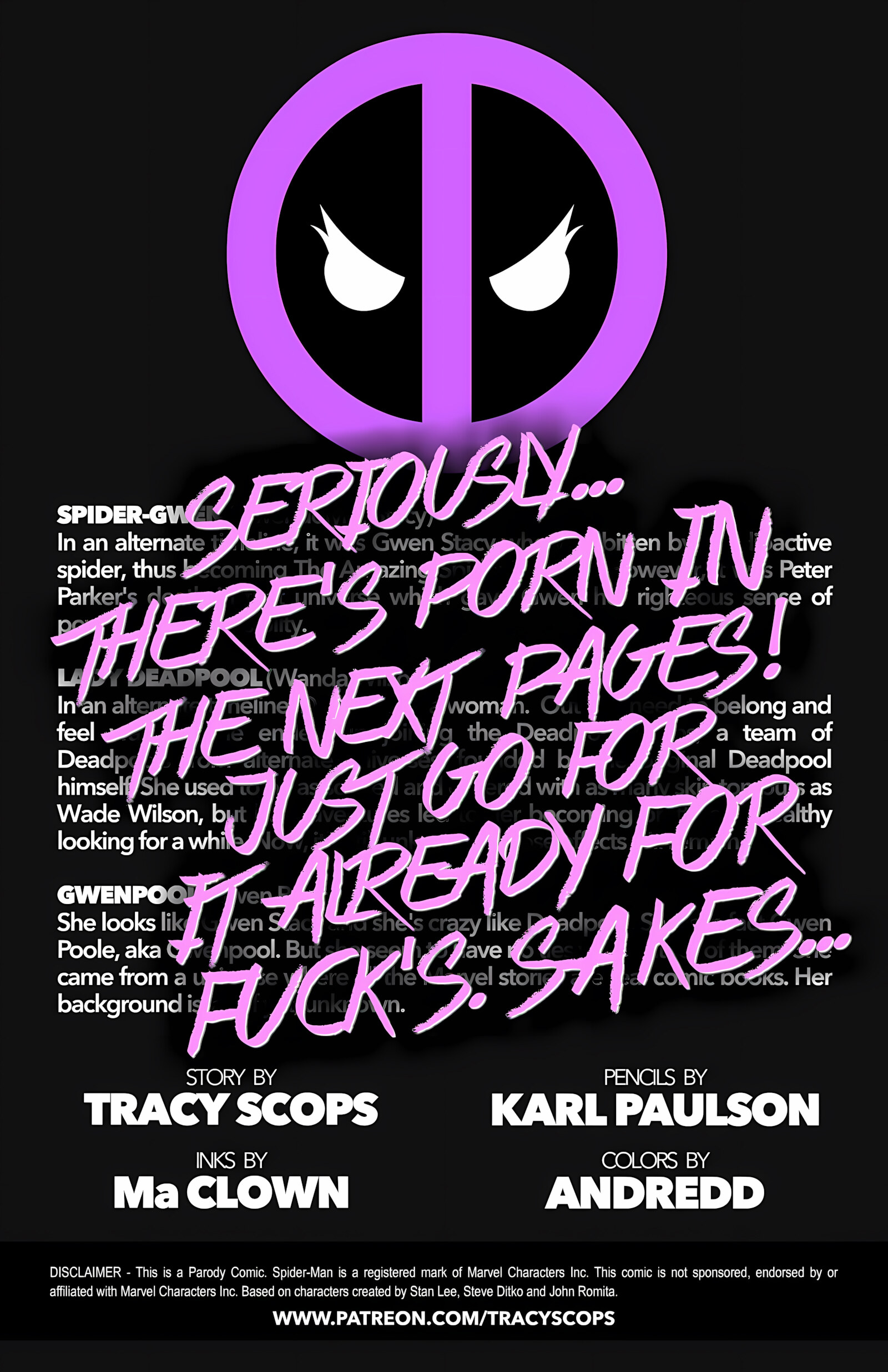 Gwenpool [Tracy Scops], Gwenpool 1, page 2 of 12