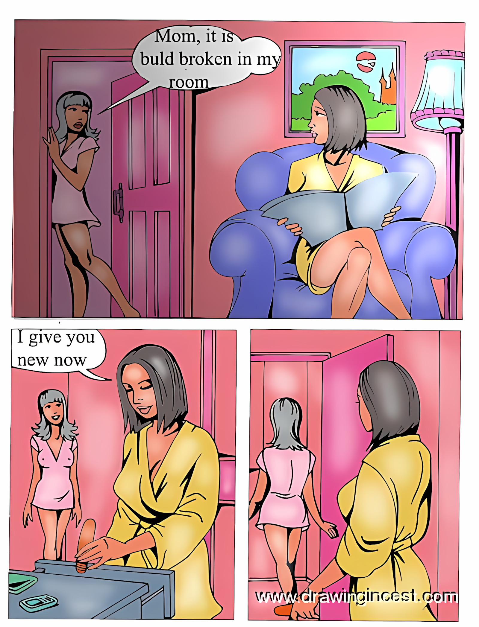 Help me buld to insert [Drawingincest], Help me buld to insert, page 1 of 10