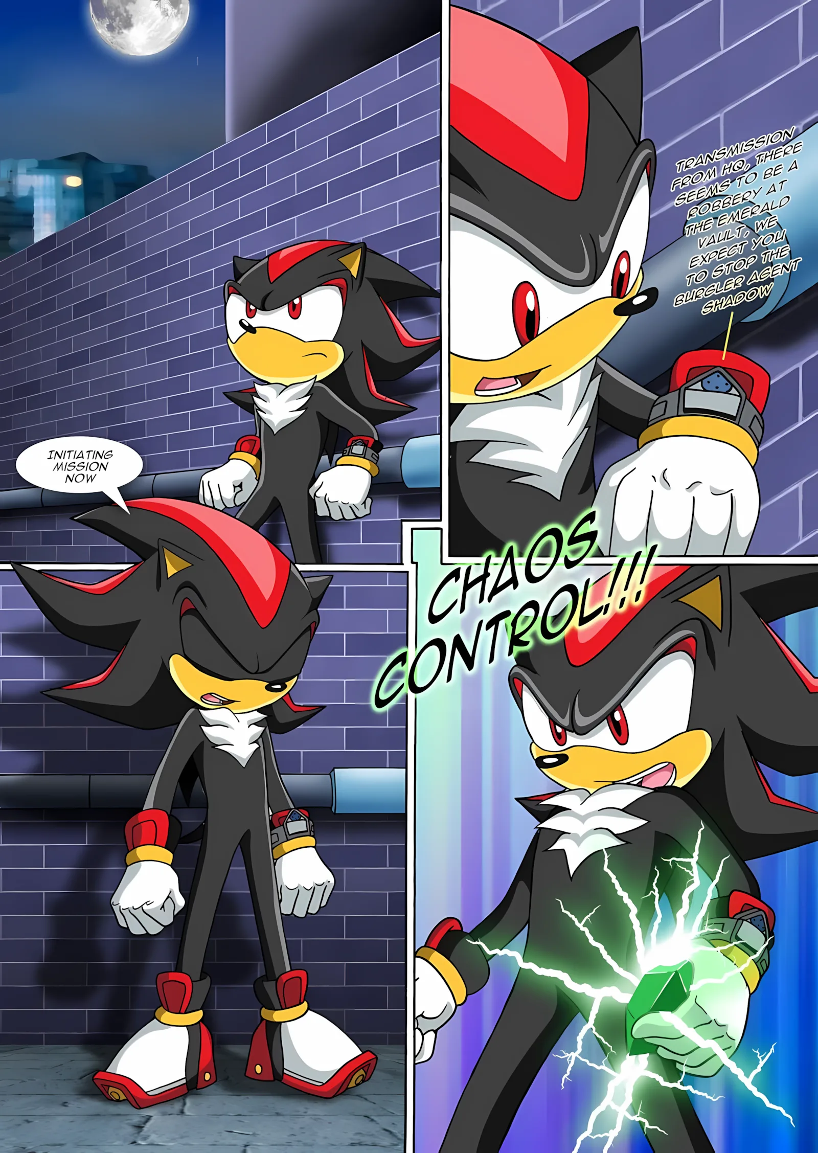 Jinxed Shadow (Sonic the Hedgehog, Teen Titans) [Palcomix], 1 . Jinxed Shadow (Sonic the Hedgehog, Teen Titans) [Palcomix], page 2 of 13
