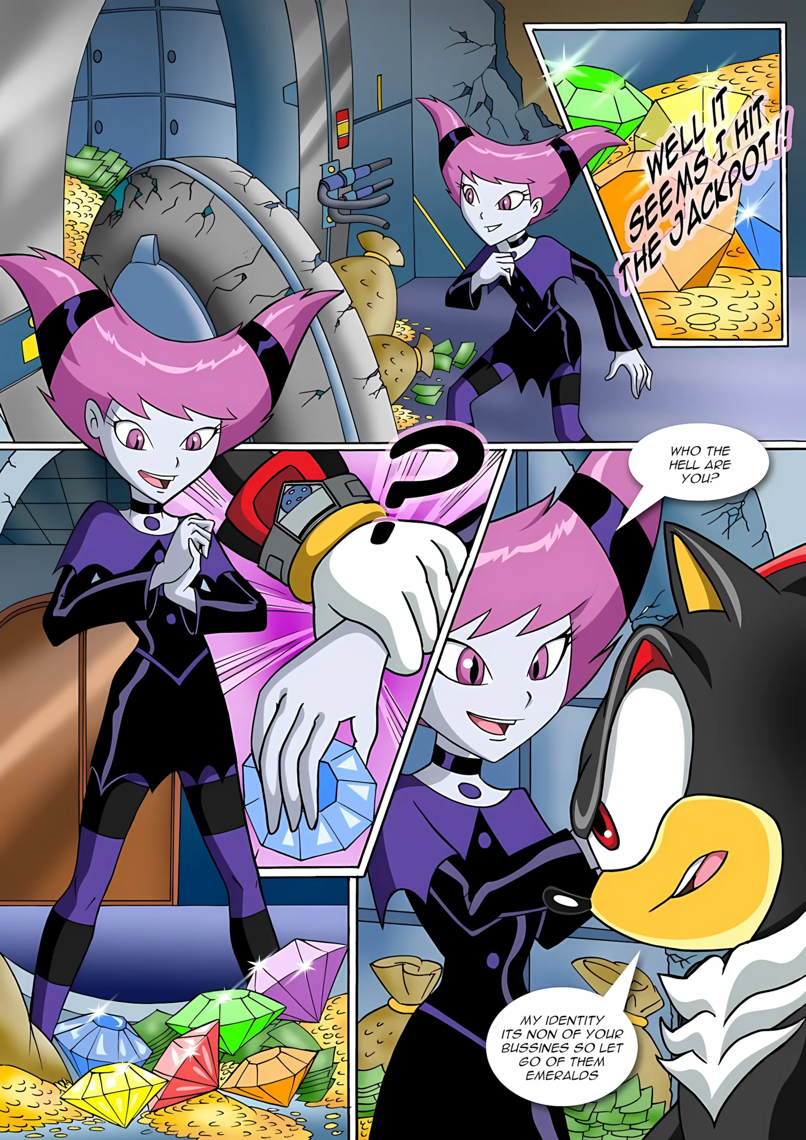 Jinxed Shadow (Sonic the Hedgehog, Teen Titans) [Palcomix], 1 . Jinxed Shadow (Sonic the Hedgehog, Teen Titans) [Palcomix], page 3 of 13