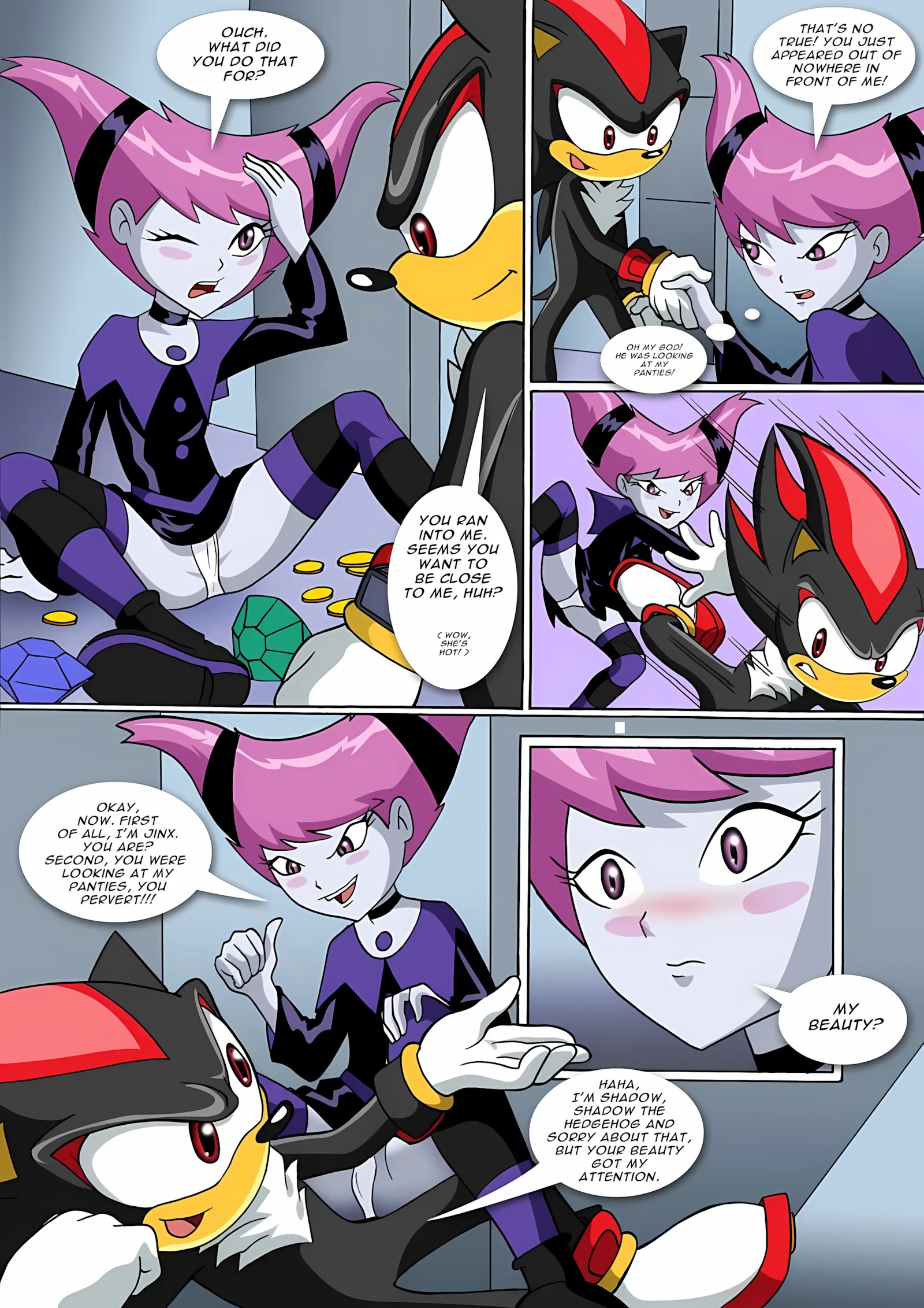 Jinxed Shadow (Sonic the Hedgehog, Teen Titans) [Palcomix], 1 . Jinxed Shadow (Sonic the Hedgehog, Teen Titans) [Palcomix], page 5 of 13