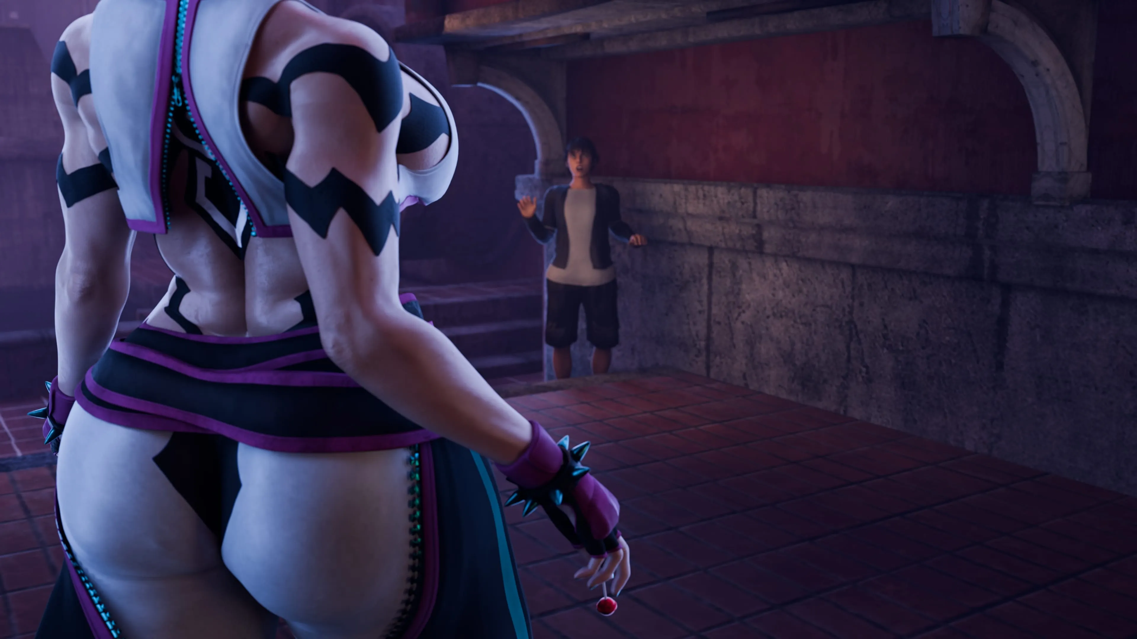 Juri Han – Marked By The Spider (Street Fighter), 1.5 . Juri Han - Marked By The Spider - Textless - Chapter 1 [PervertMuffinMajima], page 16 of 144