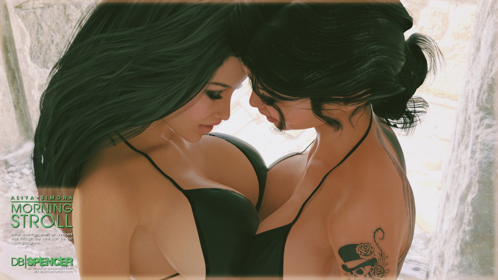 Aliya and Simona – Morning Stroll [Dbspencer], Aliya and Simona - Morning Stroll, page 2 of 30