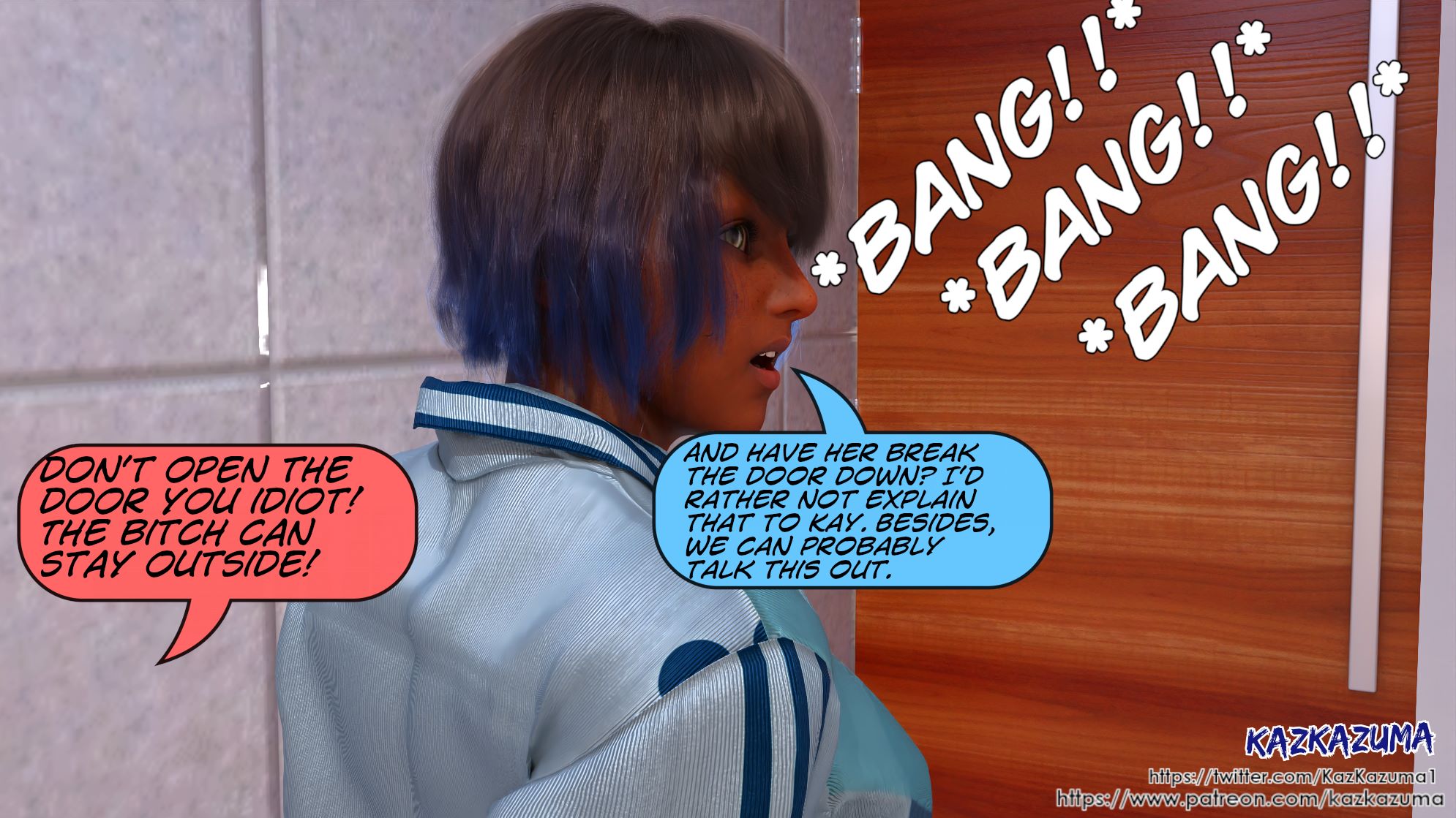 Knock at the Door [KazKazuma7], Knock at the Door 1, page 7 of 22