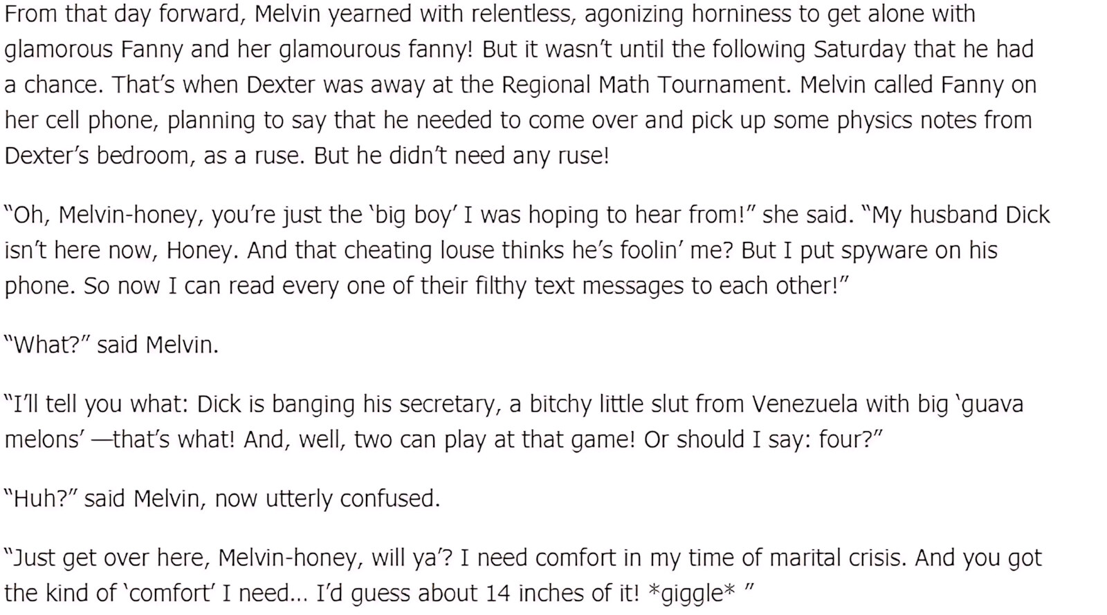 Melvin’s Lucky Day [The FOXXX], Melvin’s Lucky Day, page 6 of 19