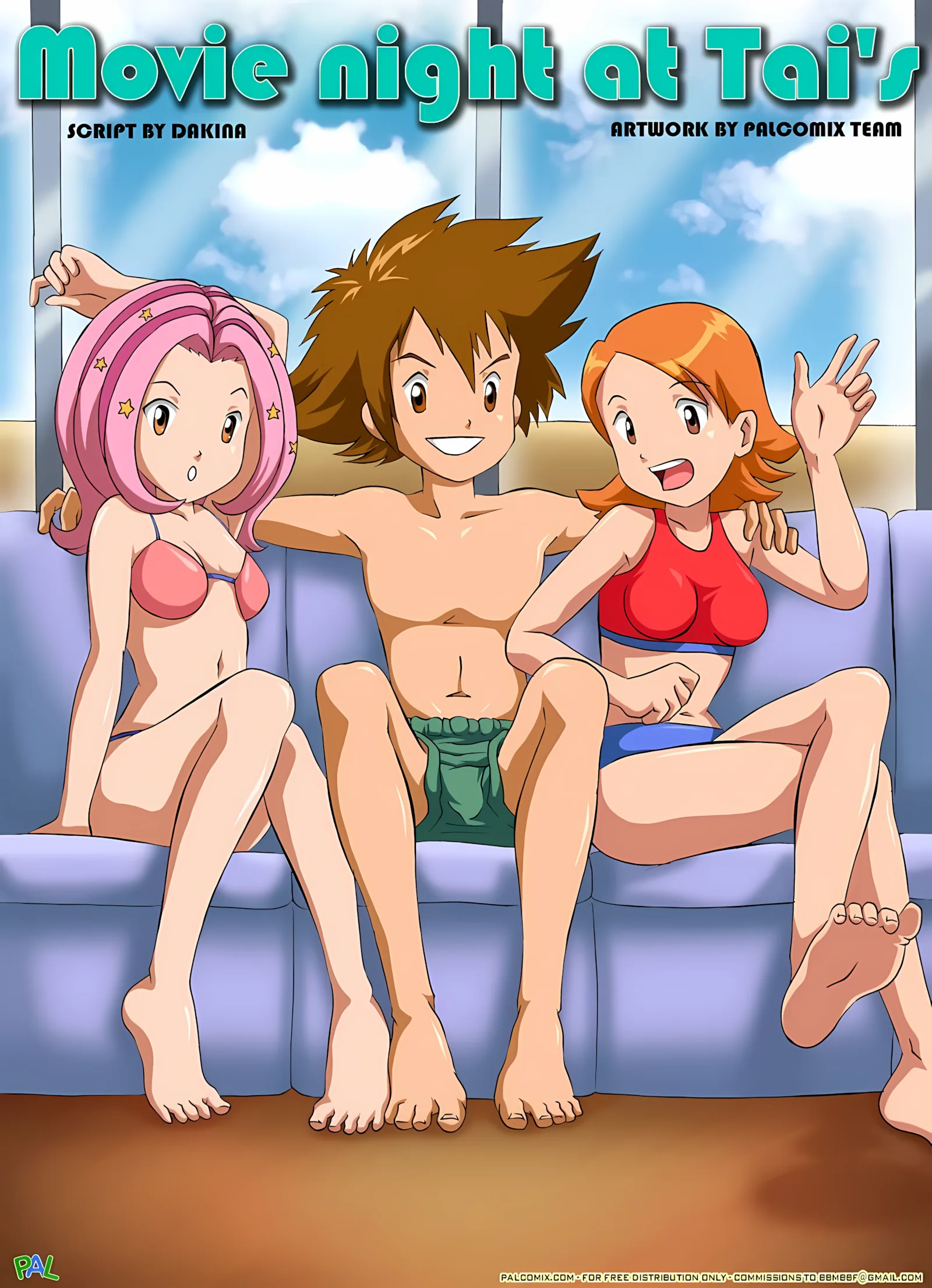 Movie Night At Tai’s (Digimon) [PalComix], 1 . Movie Night At Tai's (Digimon) [PalComix], page 1 of 20
