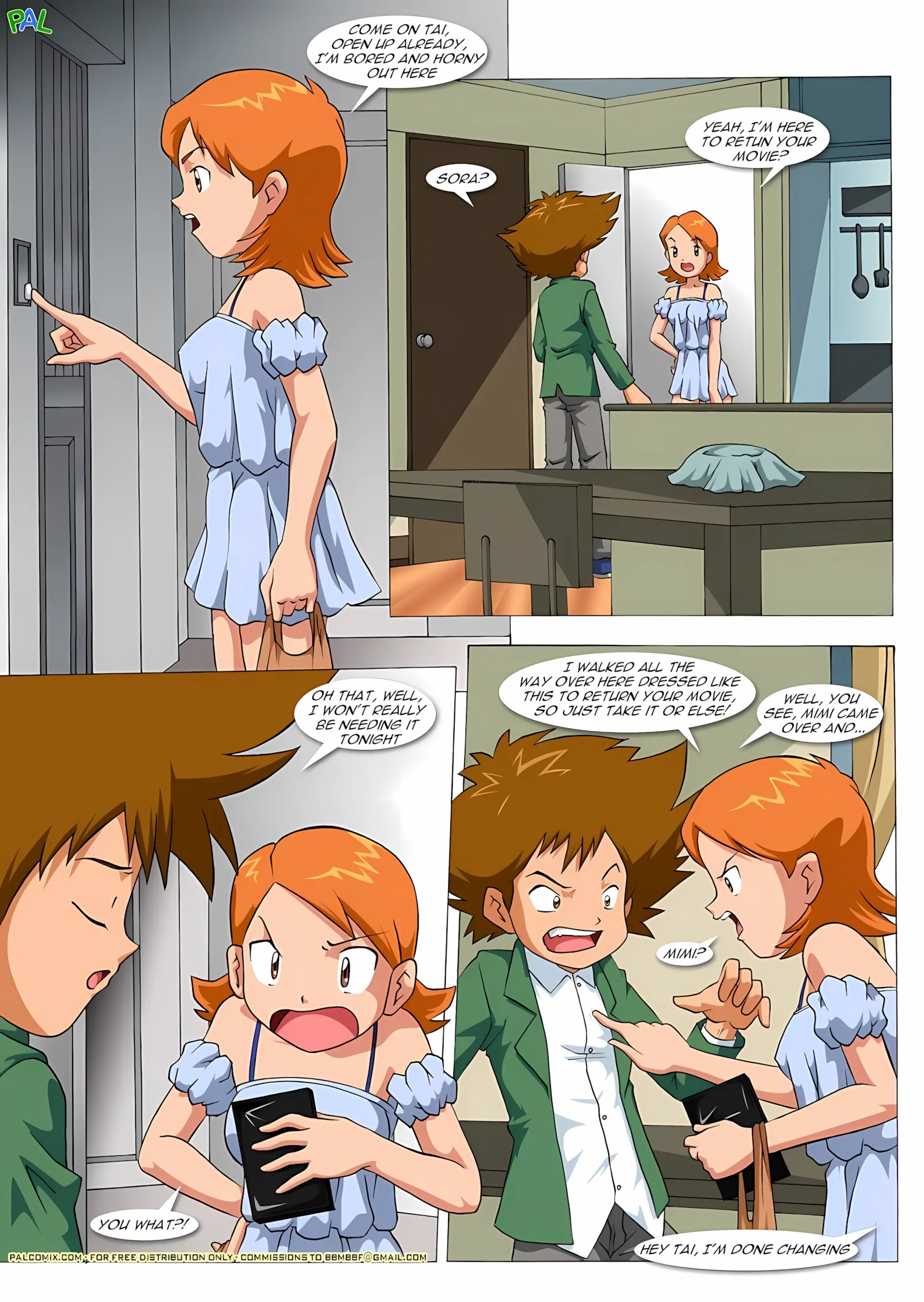 Movie Night At Tai’s (Digimon) [PalComix], 1 . Movie Night At Tai's (Digimon) [PalComix], page 6 of 20