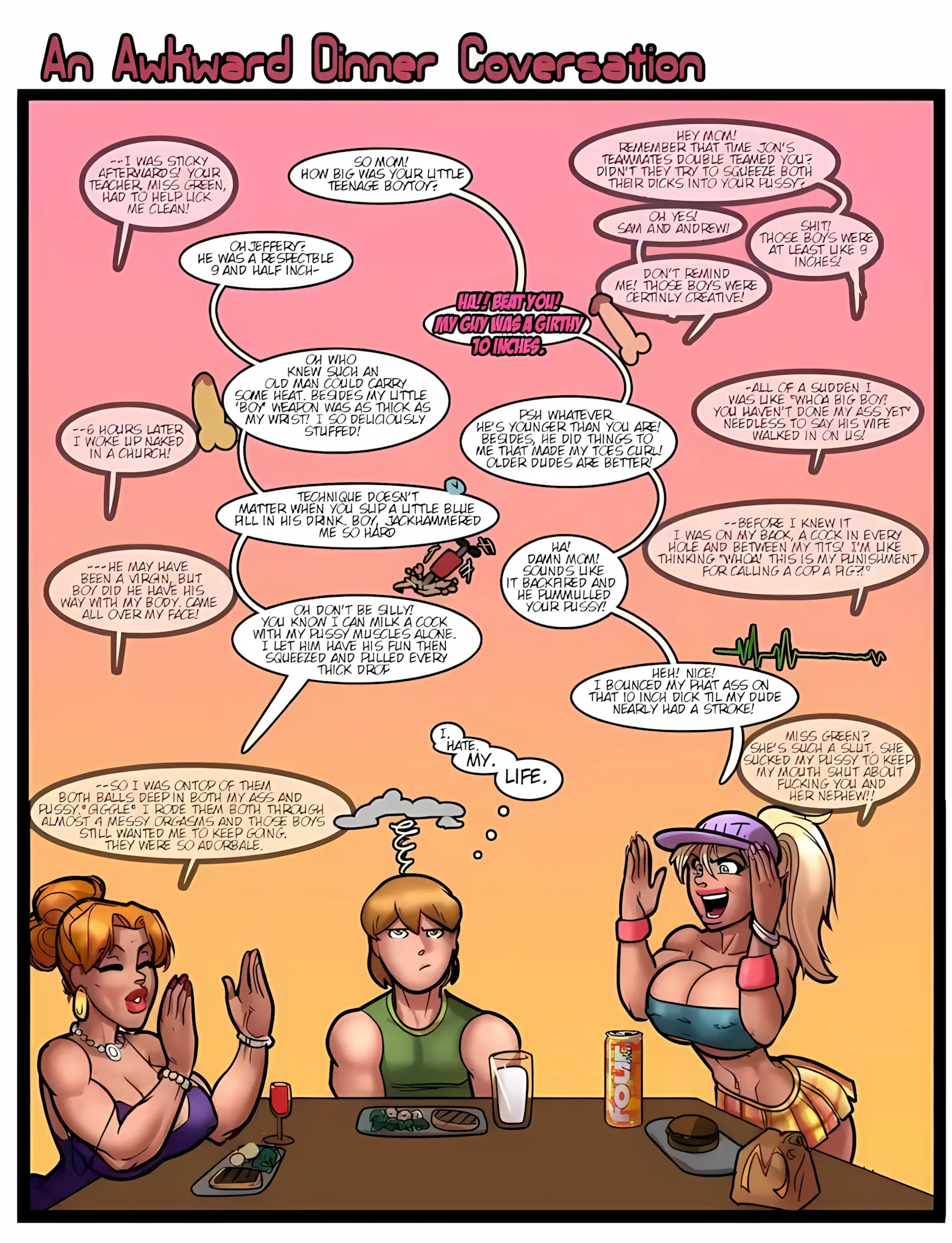 My Mom And Sister Are Size Queen Sluts [Rabies T Lagomorph], 1 . My Mom And Sister Are Size Queen Sluts - Chapter 1, page 9 of 17